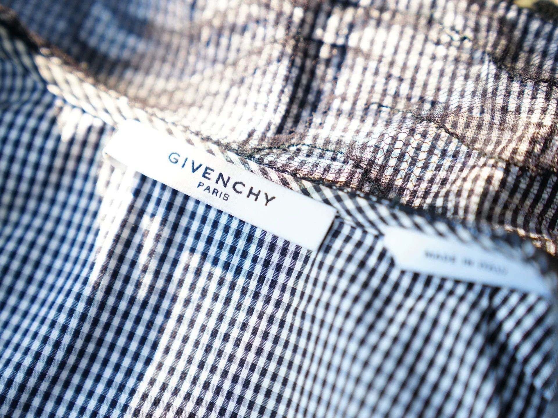 Givenchy Givenchy Black & White Check Lace Bodycon Dress 38/M Size XS / US 0-2 / IT 36-38 - 3 Thumbnail