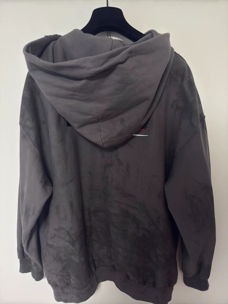 Balenciaga Balenciaga Grey Mud Stained Coke Tape Hoodie-2506 Size US XL / EU 56 / 4 - 2 Thumbnail