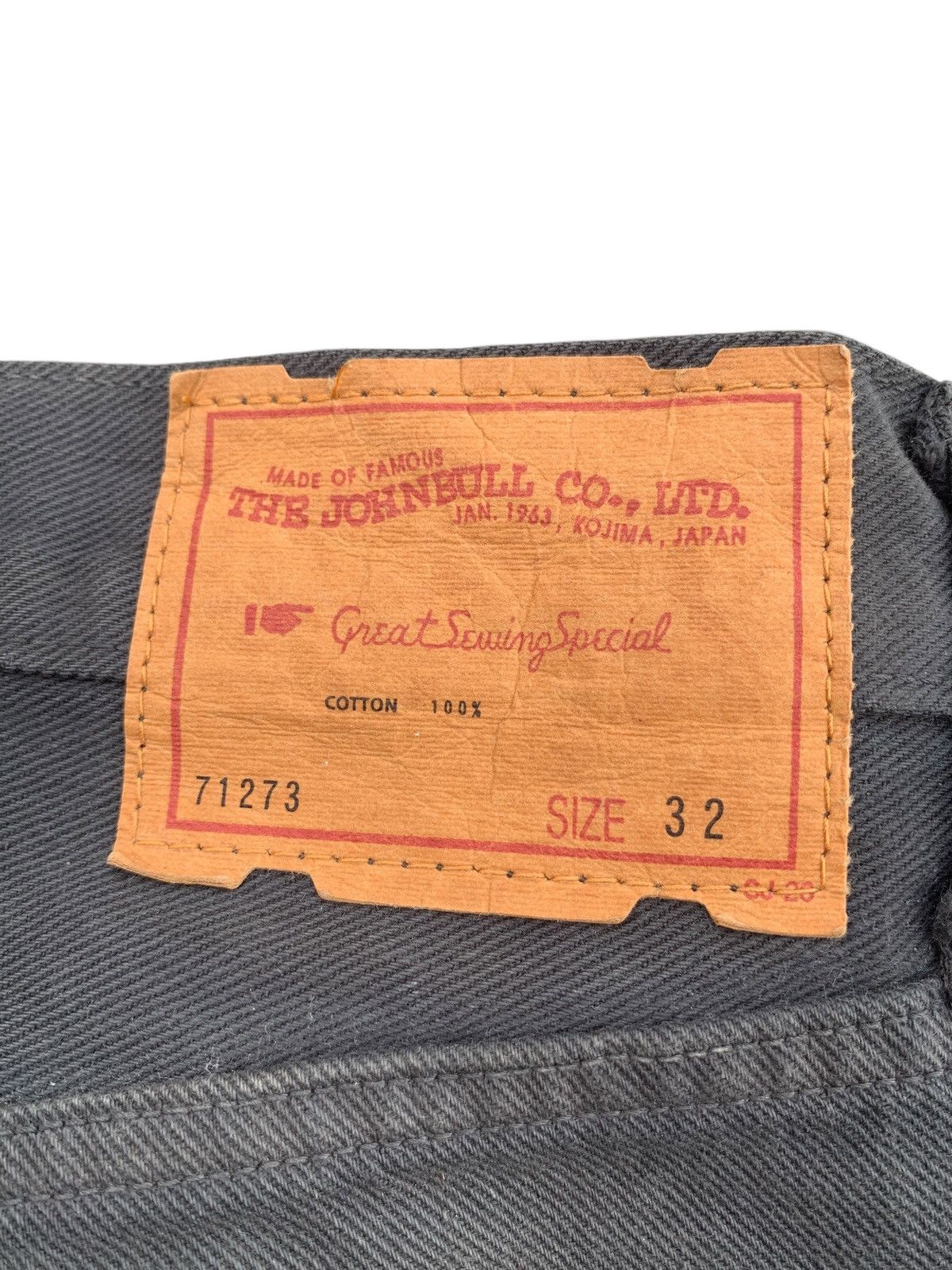 Johnbull VINTAGE JOHNBULL SELVEDGE SUNFADED JAPANESE DISTRESSED DENIM Size US 30 / EU 46 - 11 Thumbnail
