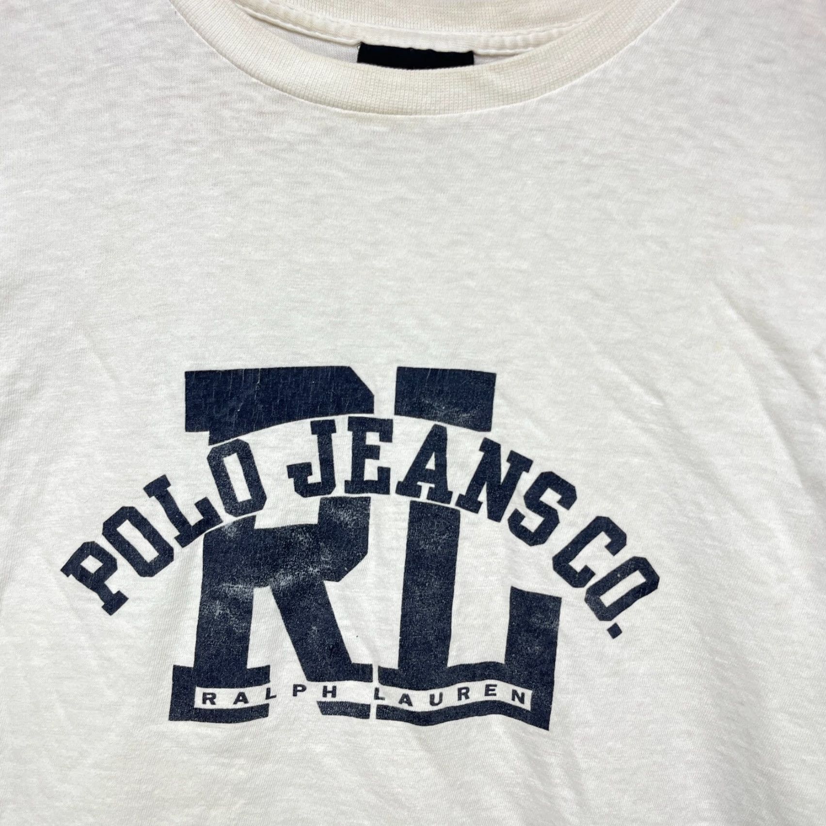 Ralph Lauren VINTAGE 90s Polo Ralph Lauren T-Shirt Mens M White 90s KAWS x Uniqlo Jeans? Size US M / EU 48-50 / 2 - 2 Thumbnail