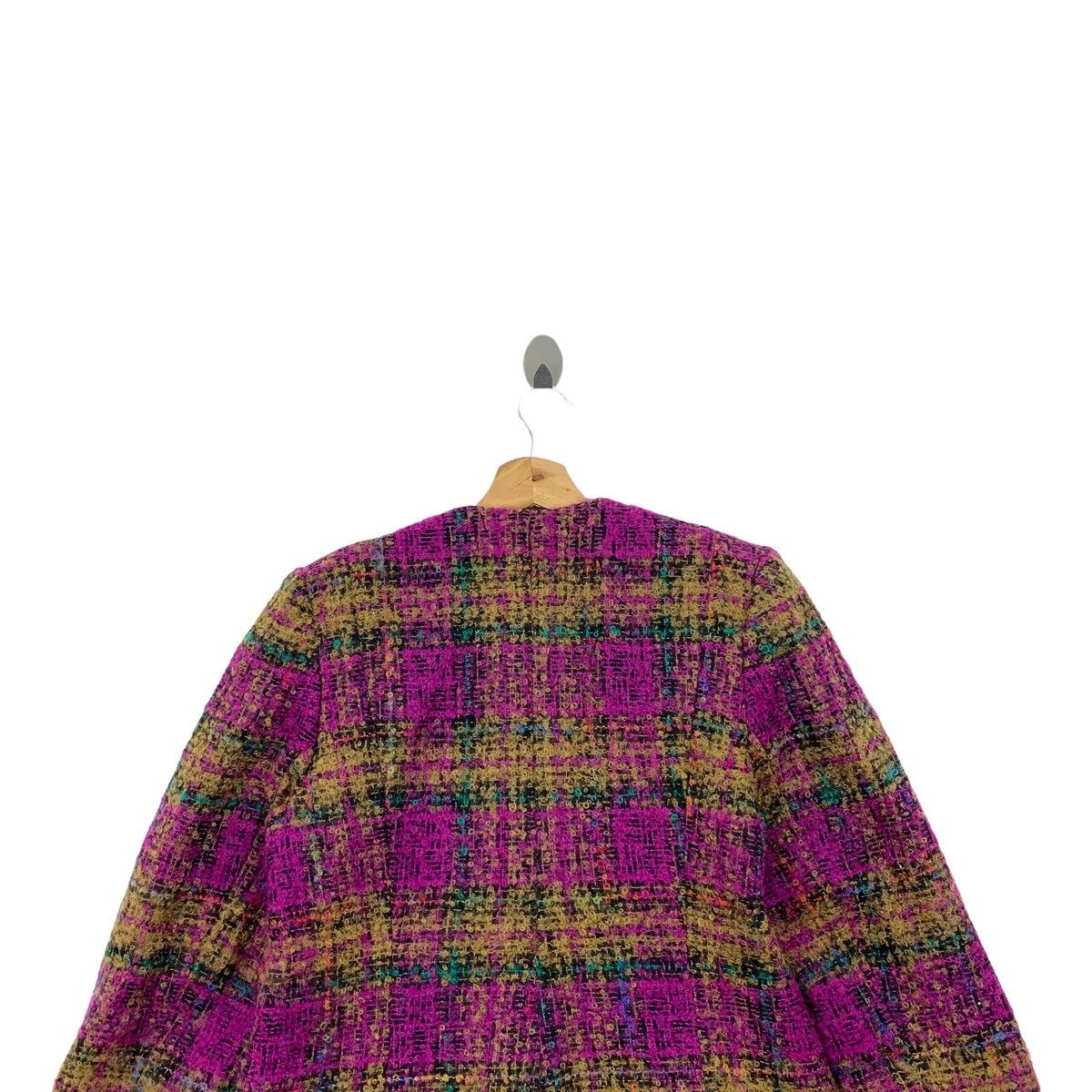 Japanese Brand TAKEO NISHIDA Japanese Brand Checkered Wool Blazer Coat Size S / US 4 / IT 40 - 6 Thumbnail