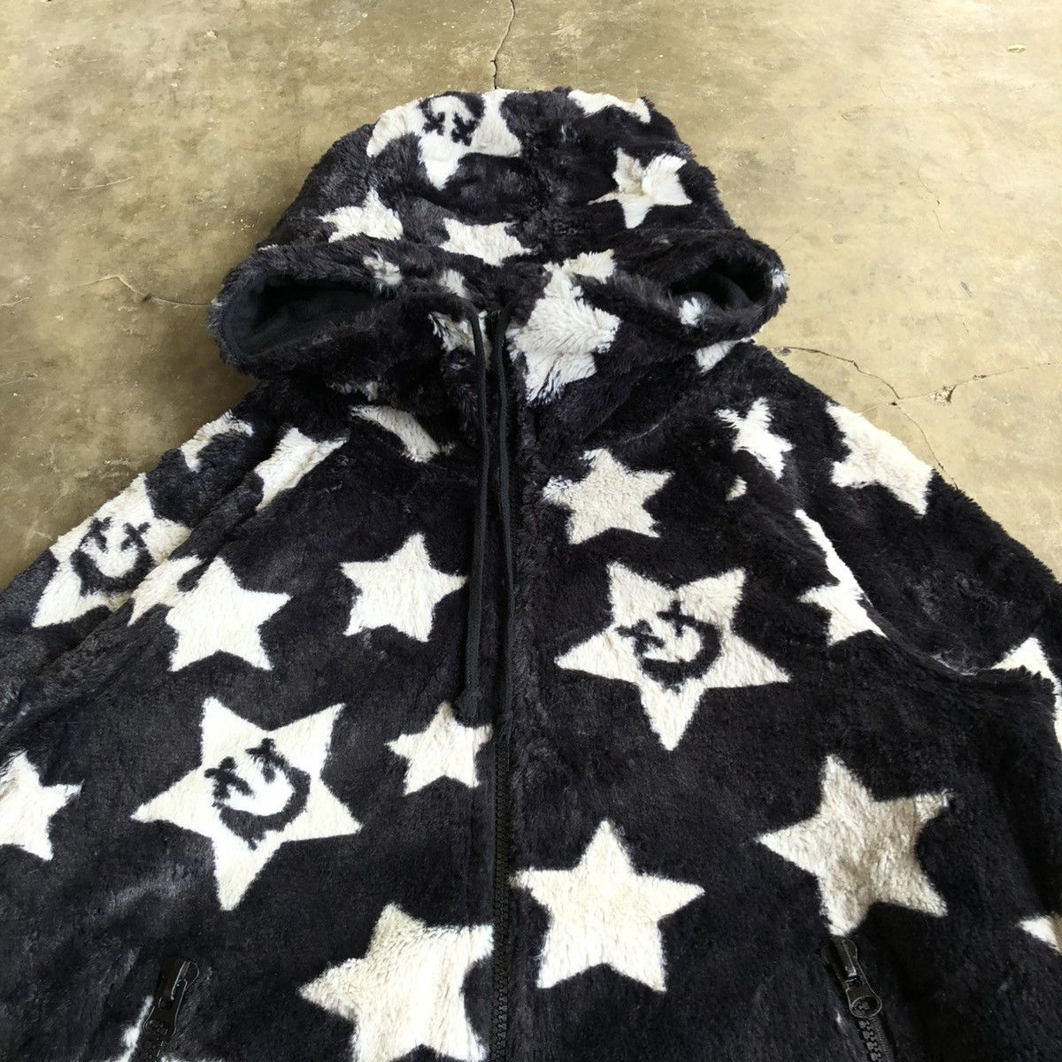 Hysteric Glamour 2000s World Love Smile & Stars Flecee Reversible Zip Lgb Size US M / EU 48-50 / 2 - 3 Thumbnail