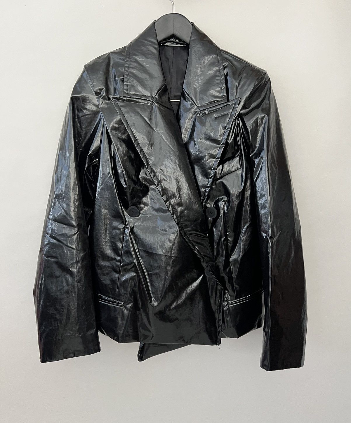Balenciaga Balenciaga Crinkled coated-cotton jacket Size US M / EU 48-50 / 2 - 7 Thumbnail