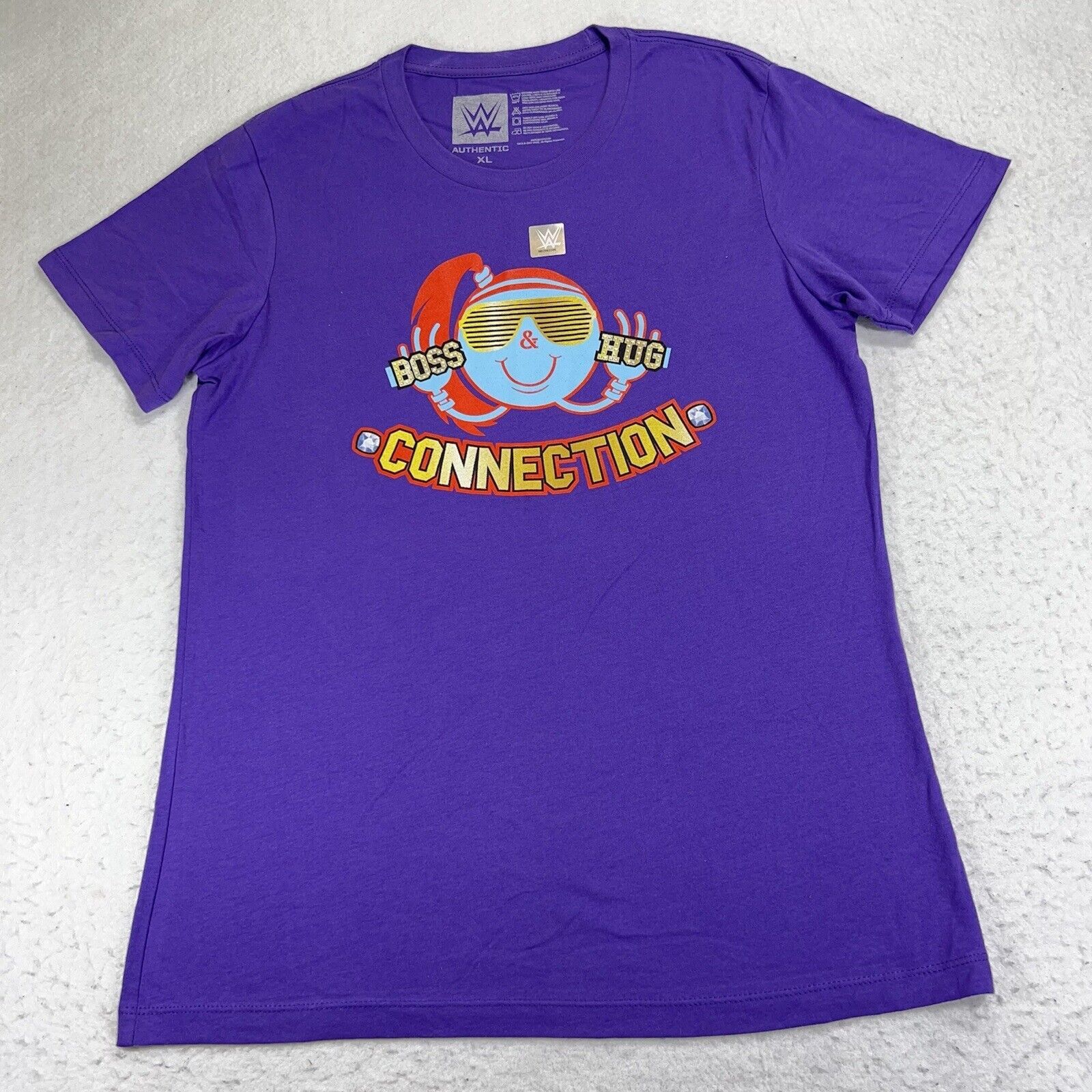 WWE WWE Boss n' Hug XL Purple Short Sleeve Graphic T Shirt NWOT Size XL / US 12-14 / IT 48-50 - 1 Thumbnail