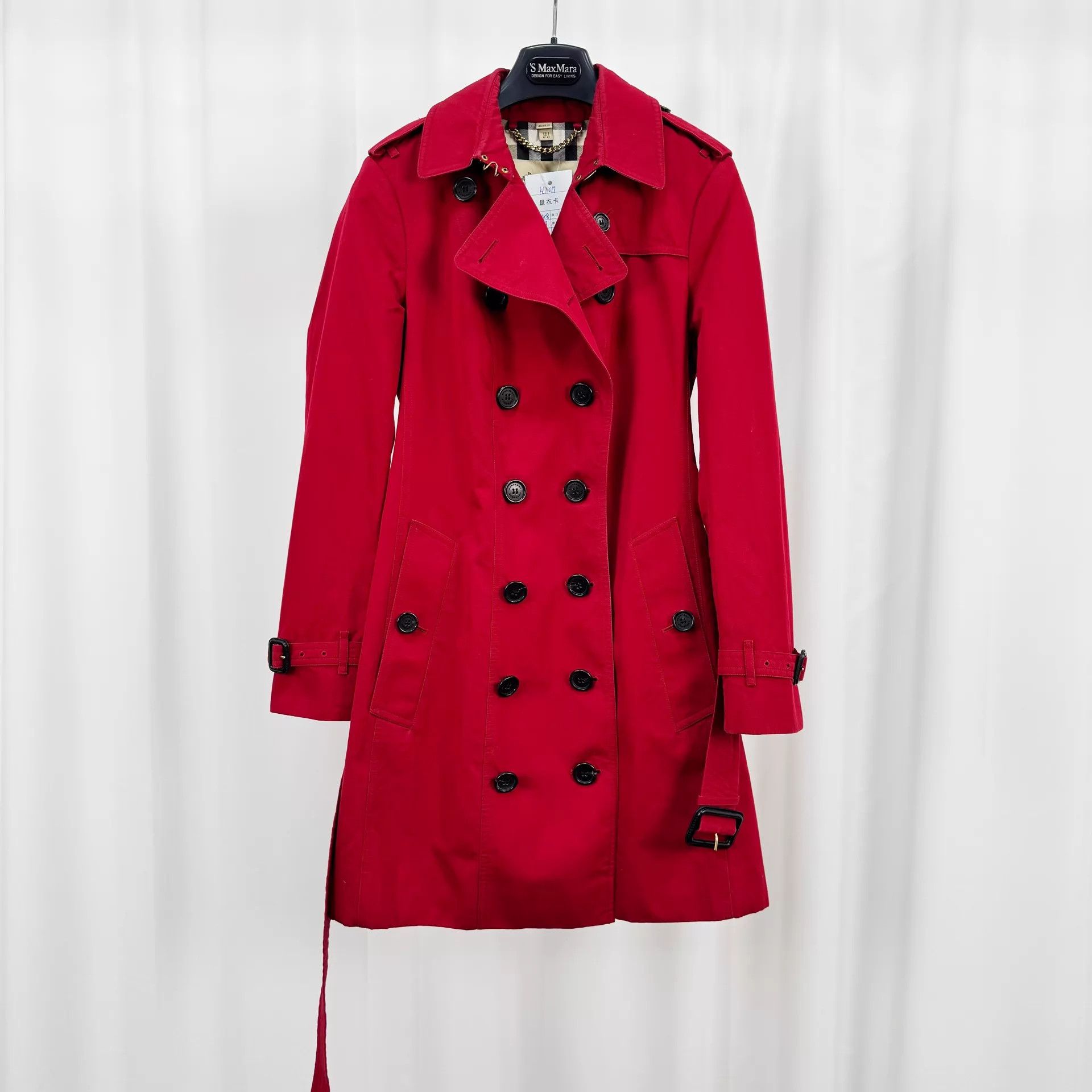 Burberry Burberry Women's Trench Coat Check Lining UK8 98 New Size S / US 4 / IT 40 - 1 Thumbnail