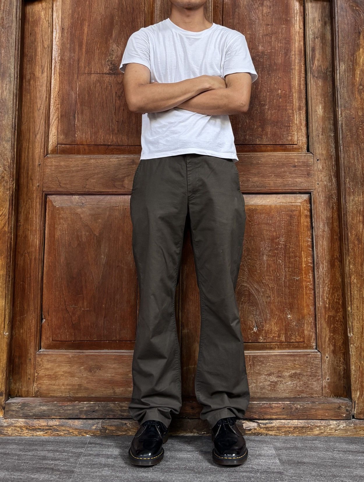 FREE TAX! BuckleBack Straight Trousers