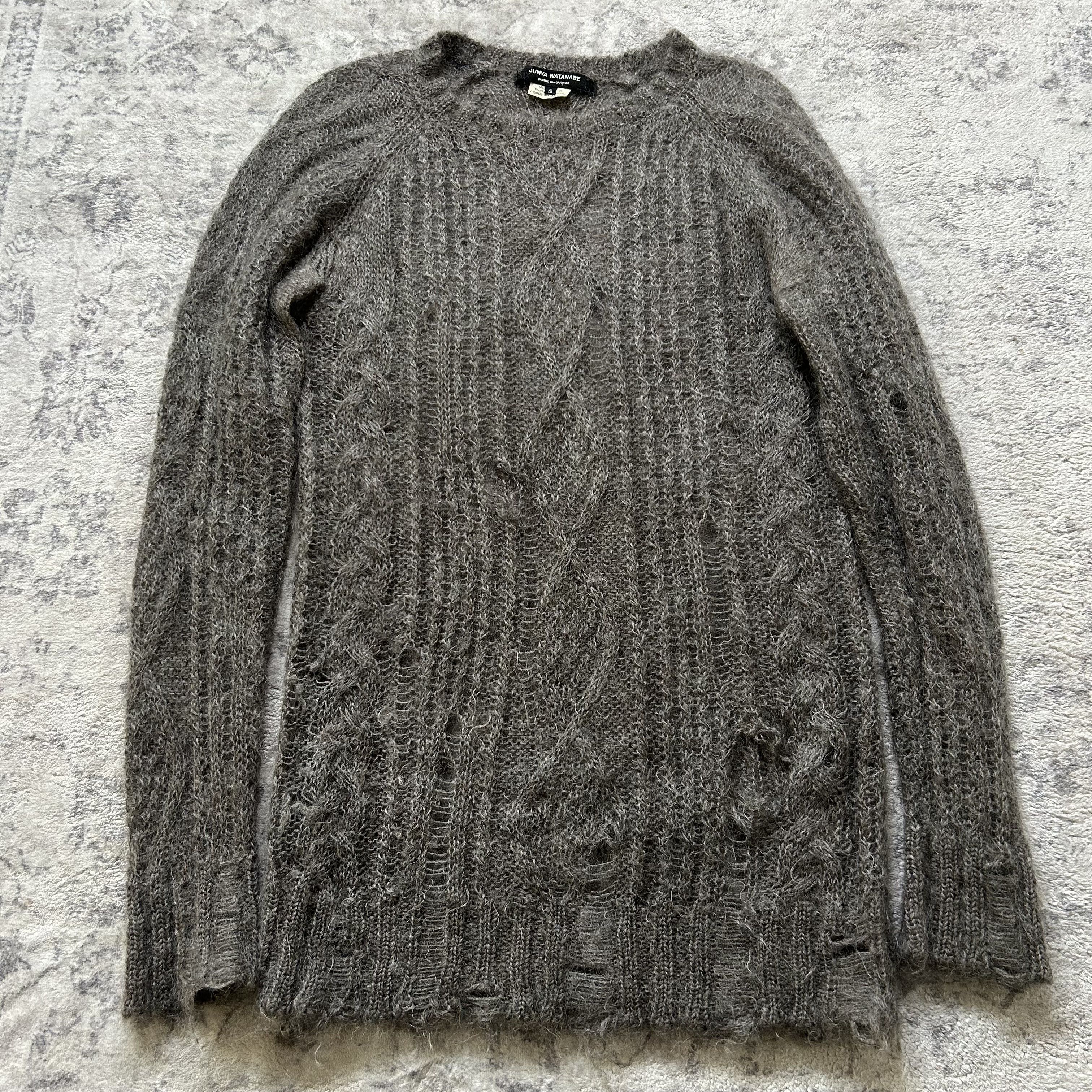 Junya Watanabe Junya Watanabe Oversized Punk Distressed Destroyed Sweater Size US S / EU 44-46 / 1 - 1 Thumbnail