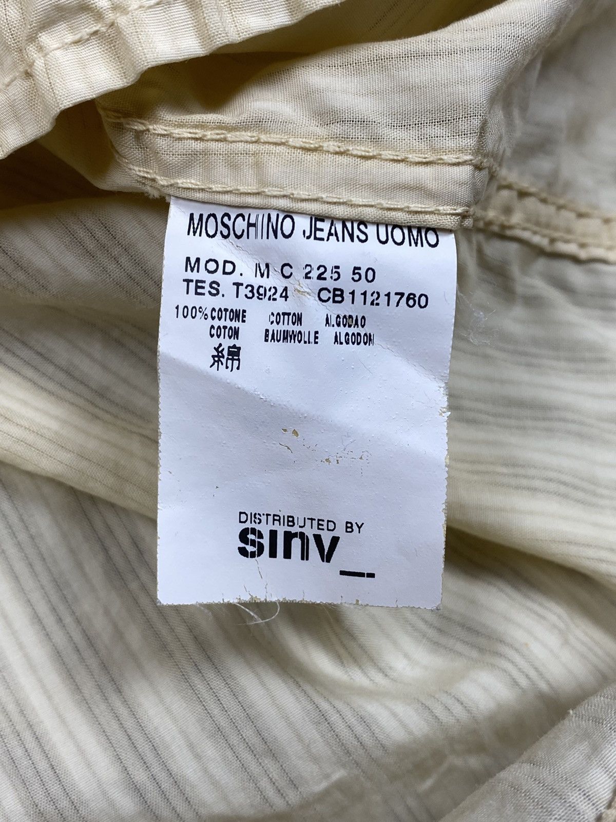 Moschino Moschino Jeans Striped Button Up Shirt Embroidered Logo Size US L / EU 52-54 / 3 - 13 Thumbnail
