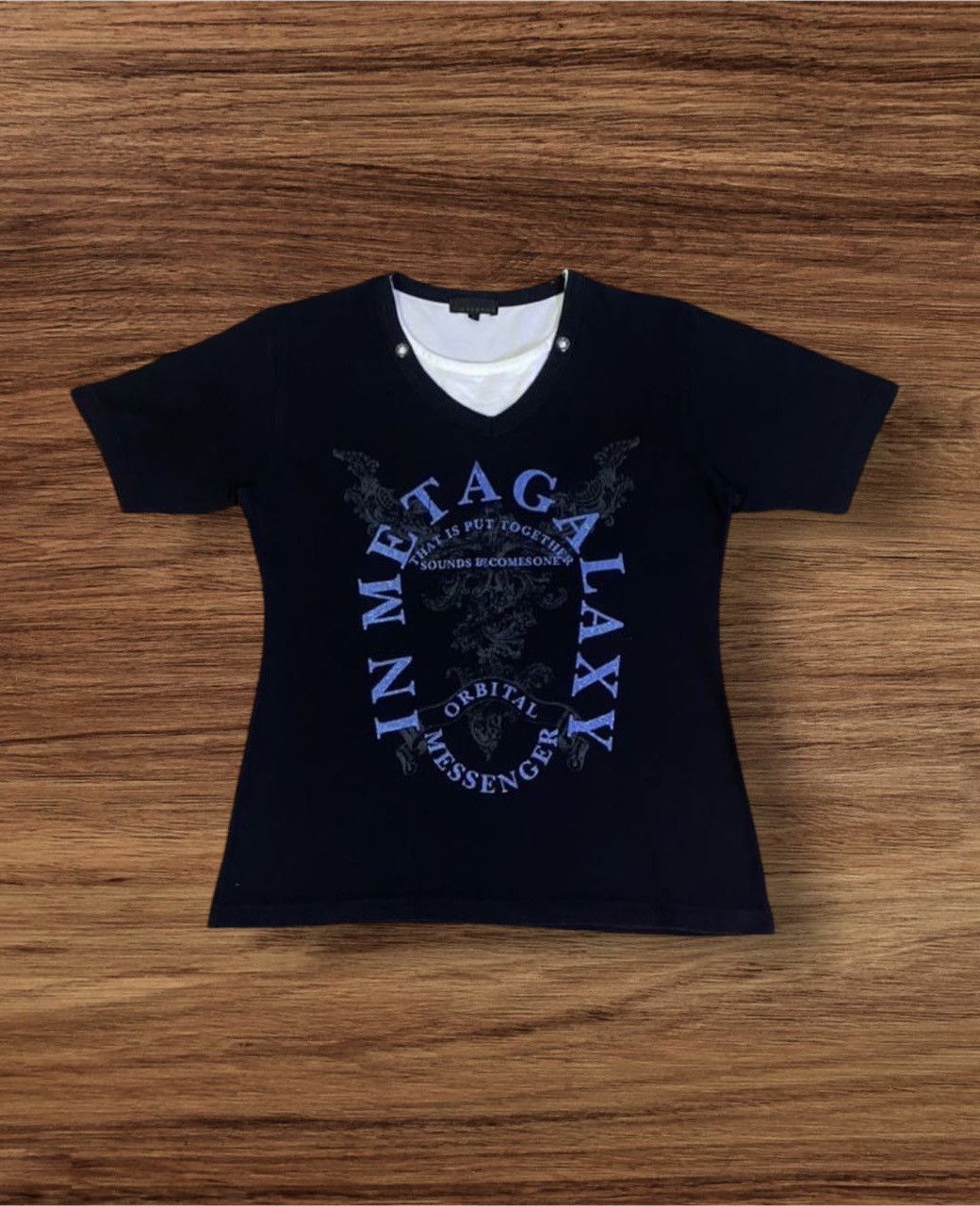If Six Was Nine Japanese Brand Spinash IN METAGALAXY Double Layer Tee Size US S / EU 44-46 / 1 - 1 Thumbnail