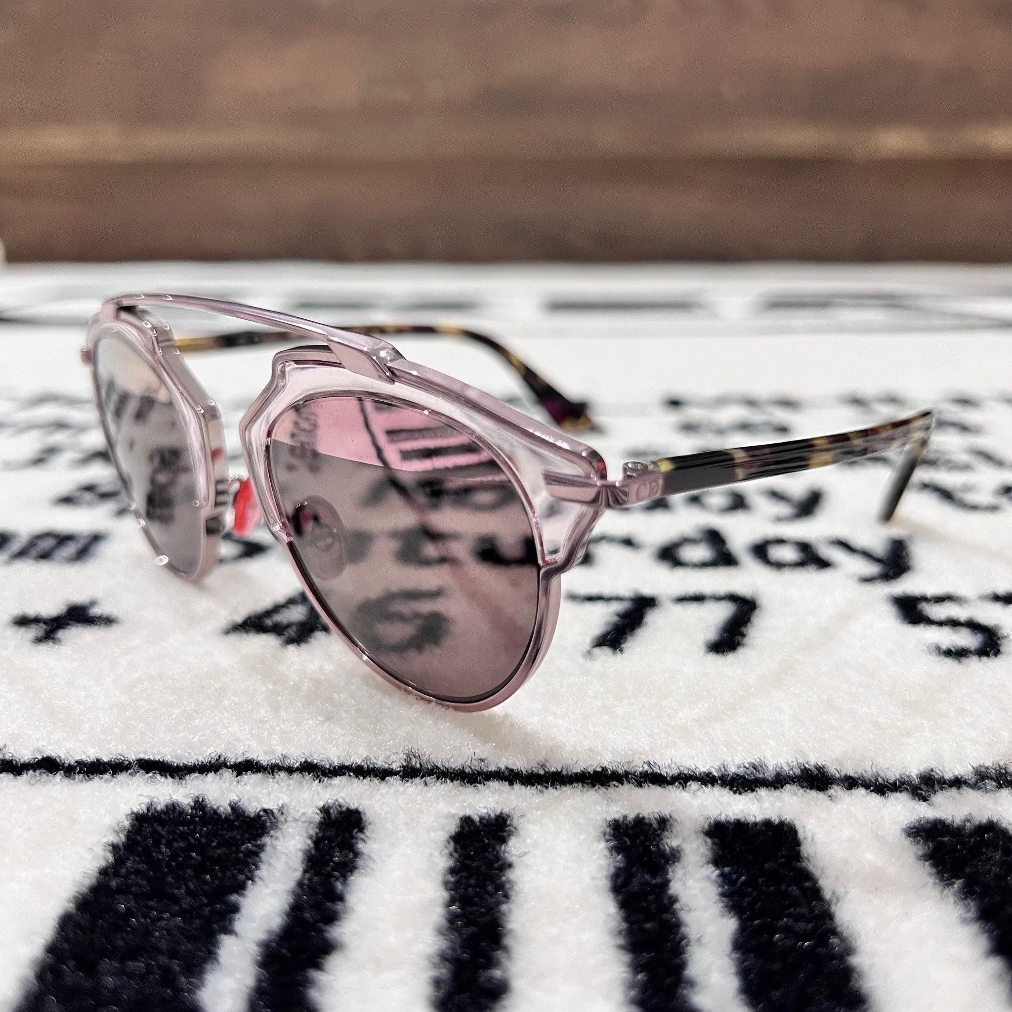 Christian Dior DiorSoReal Pink Mirror Lens Sunglasses
