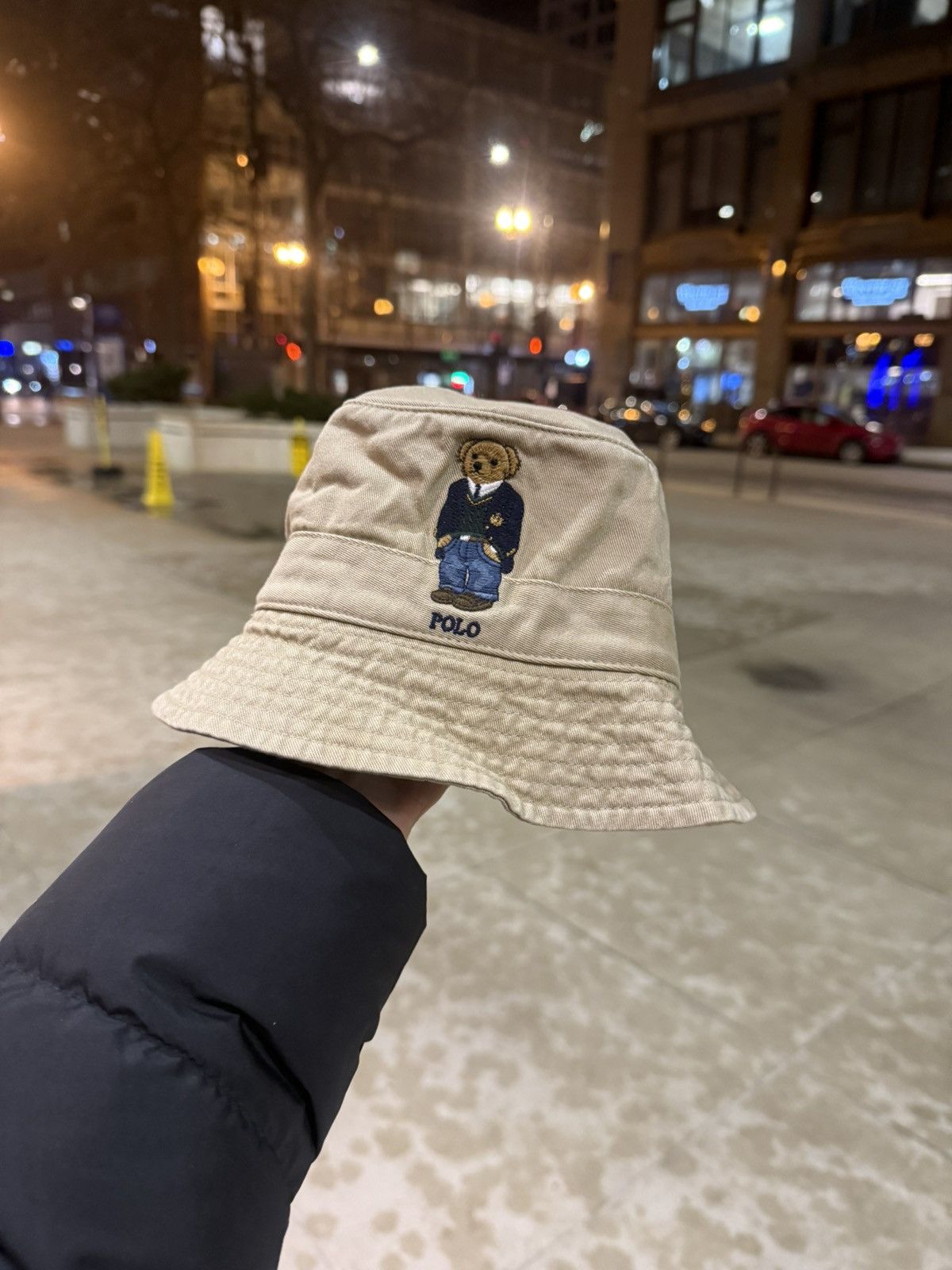 Polo Ralph Lauren Polo Ralph Lauren Polo Bear Bucket Hat Khaki Cotton S/M Size ONE SIZE - 1 Thumbnail