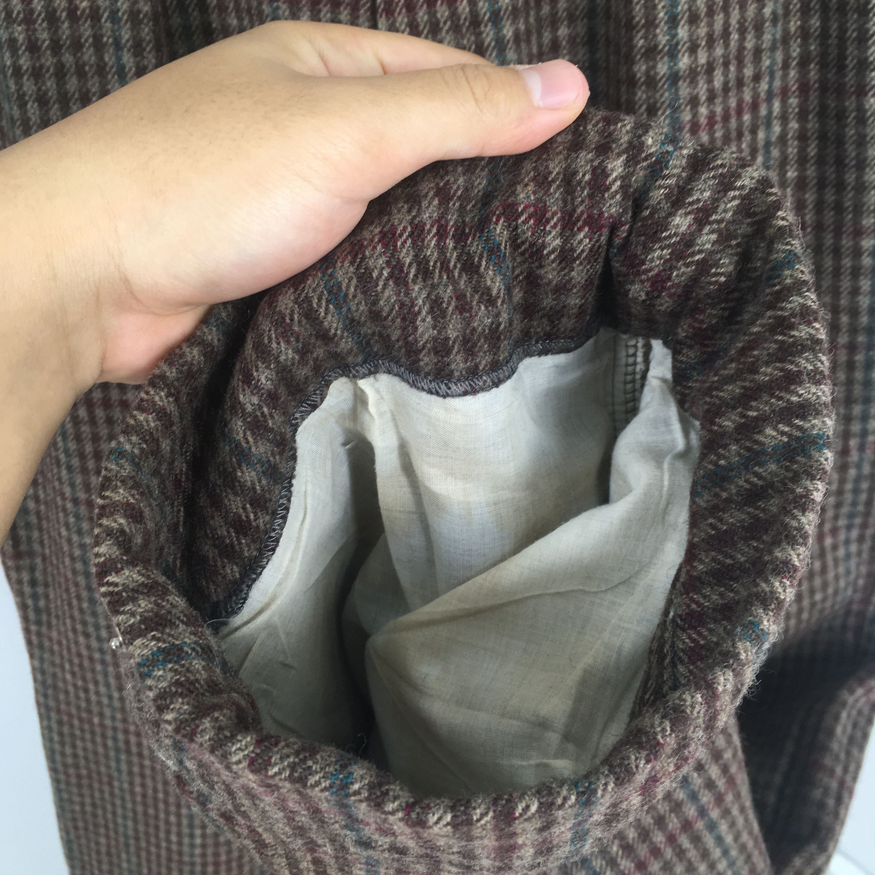 Polo Ralph Lauren Size 27x31 90s Polo Ralph Lauren Wool Checked Pants S1238 Size 27" / US 4 / IT 40 - 4 Thumbnail