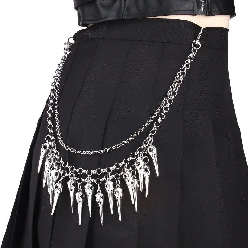 Jewelry Layered Punk Chain On The Jeans Pants Size ONE SIZE - 5 Thumbnail
