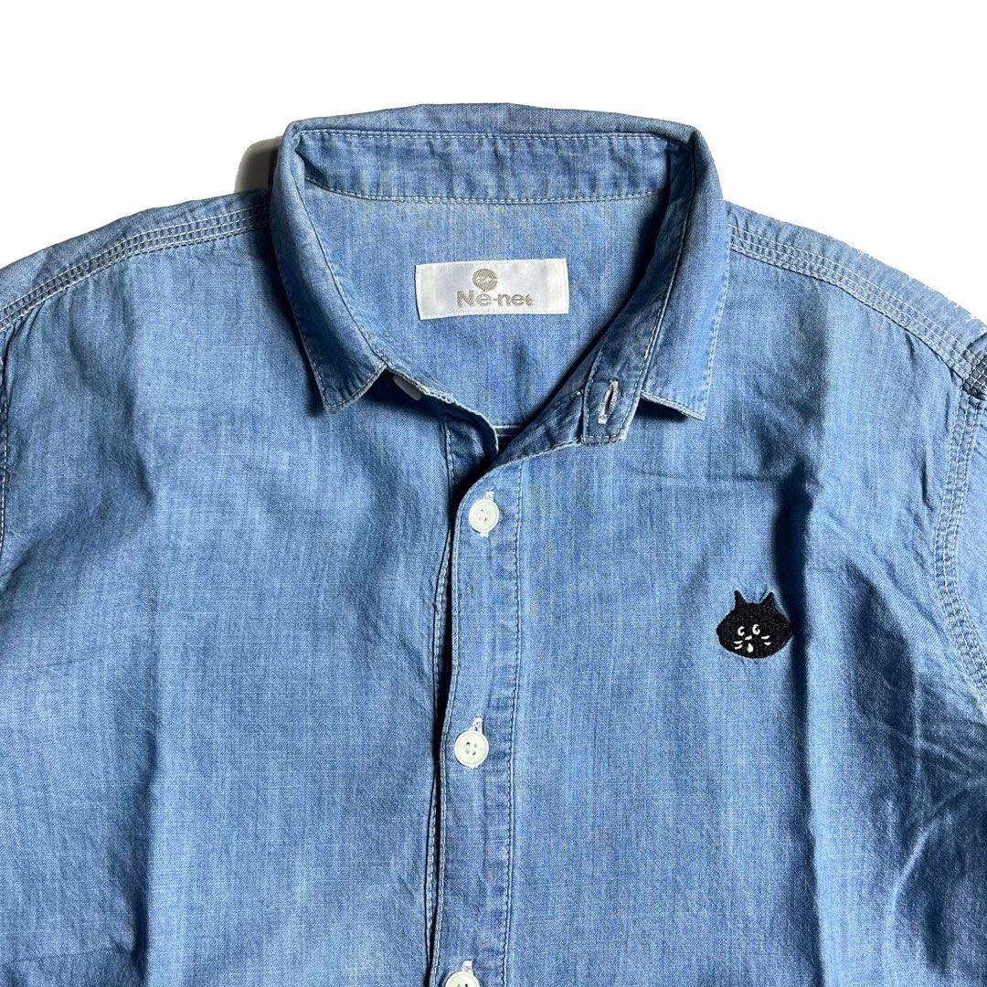 Ne-Net Ne-net by Issey Miyake Nya Denim Shirt Size US M / EU 48-50 / 2 - 2 Thumbnail
