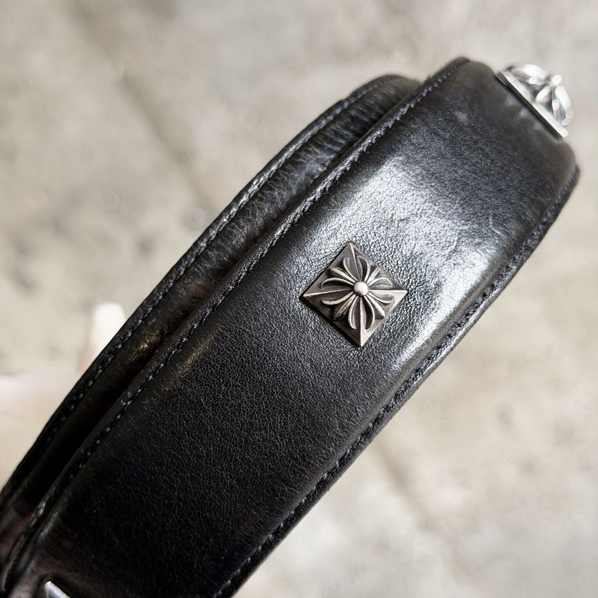 Chrome Hearts Chrome Hearts Pyramid Stud Leather Belt Strap SZ: 34 Size 34 - 7 Thumbnail