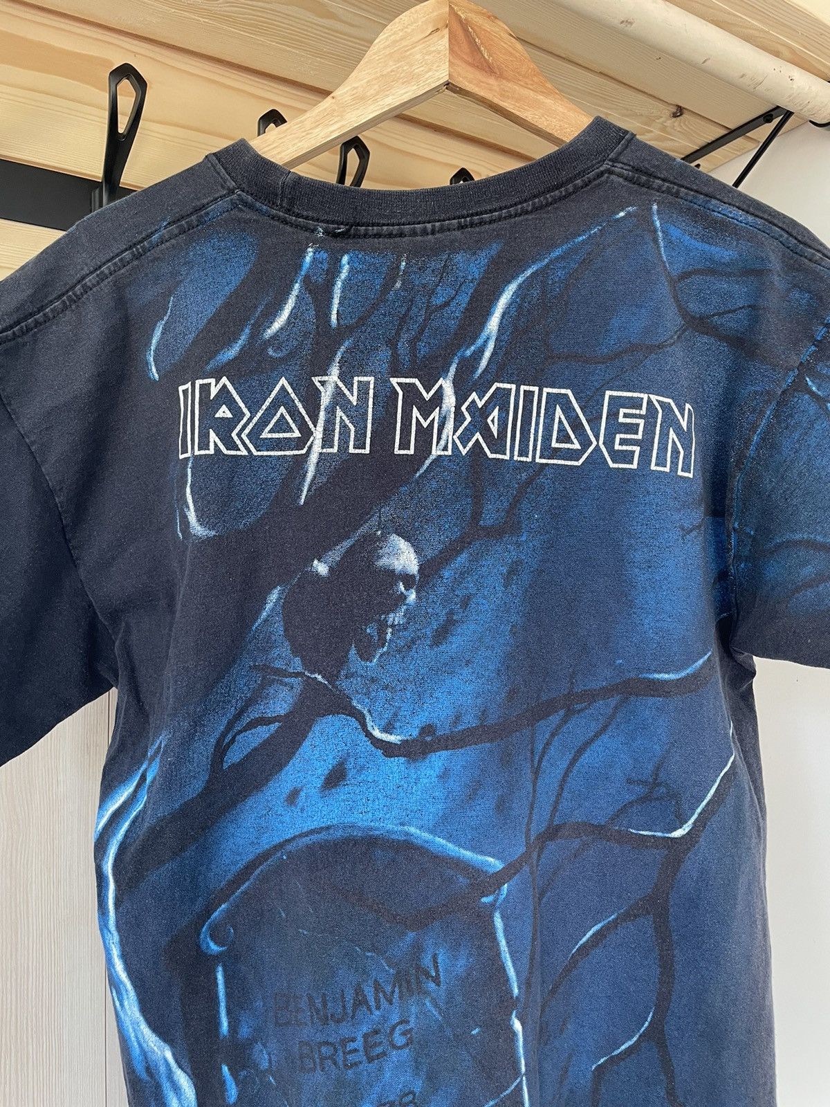 Iron Maiden × Vintage Rare Iron Maiden Overprint Vintage AOP T-Shirt Size US L / EU 52-54 / 3 - 9 Thumbnail