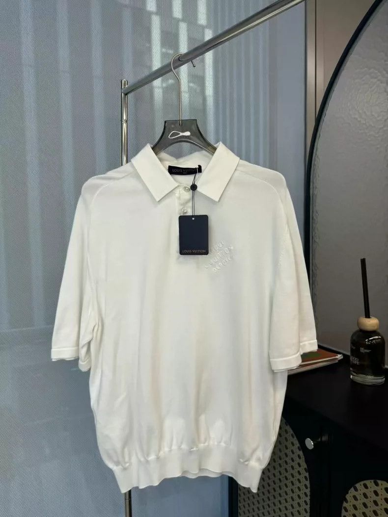 Louis Vuitton Louis Vuitton White Short Sleeve Polo Shirt-dmc Size US L / EU 52-54 / 3 - 1 Thumbnail