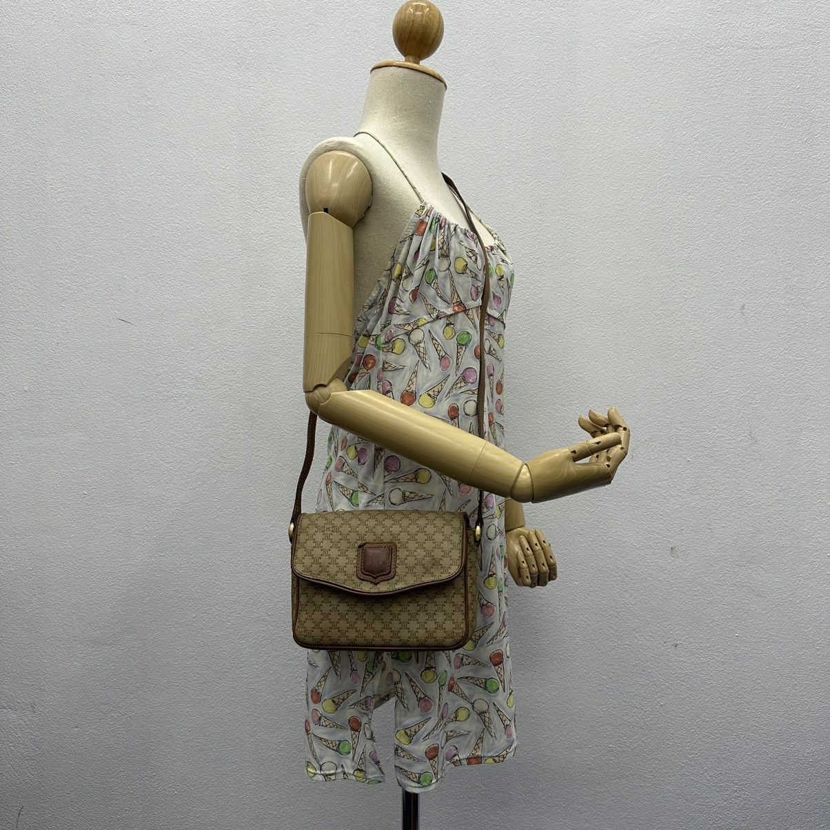 Celine AUTHENTIC CELINE MACADAM SHOULDER CROSSBODY BAG Size ONE SIZE - 2 Thumbnail