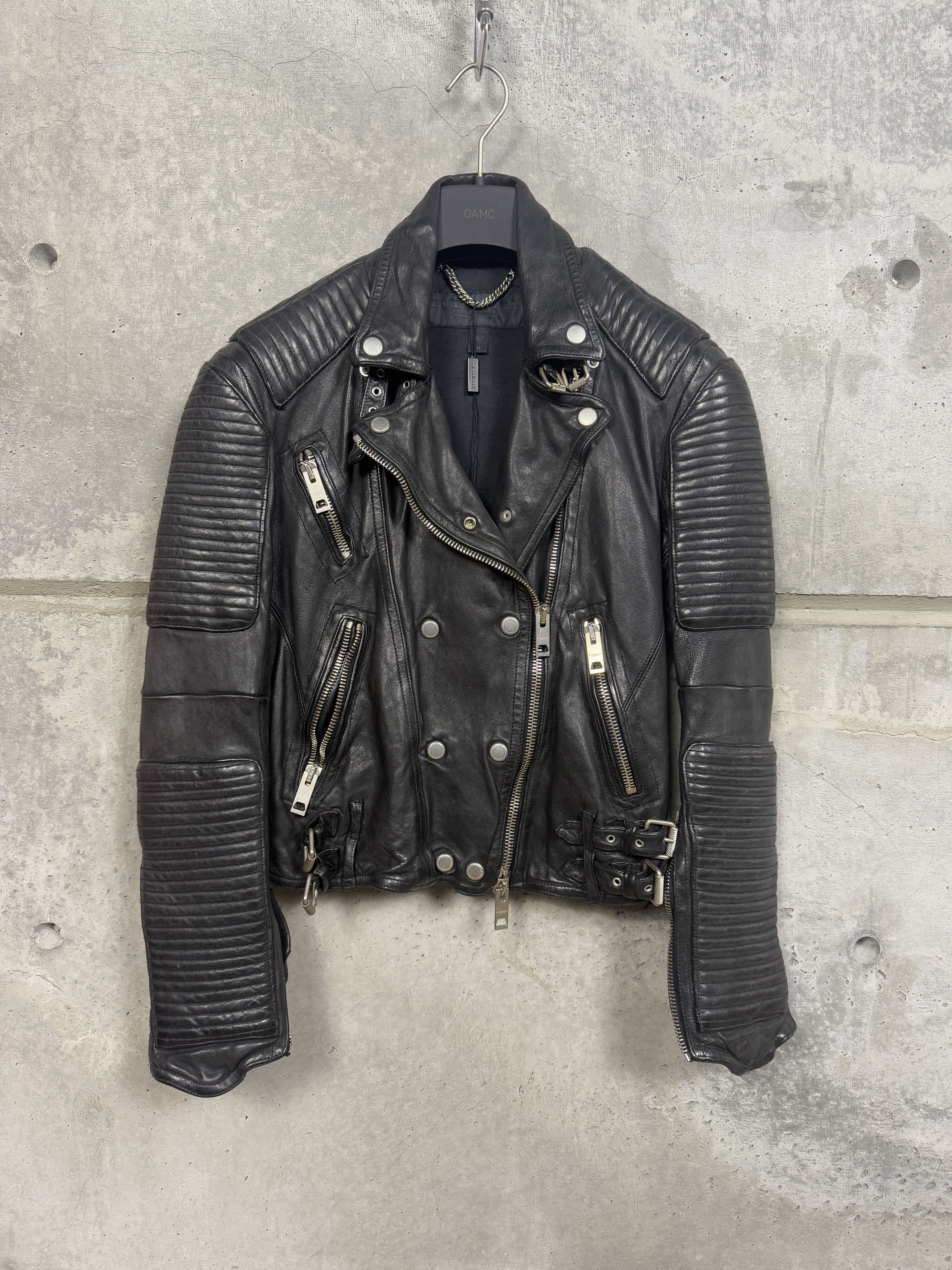 Burberry Prorsum Burberry Prorsum SS11 Quilted Leather Biker Jacket Size XS / US 0-2 / IT 36-38 - 1 Thumbnail