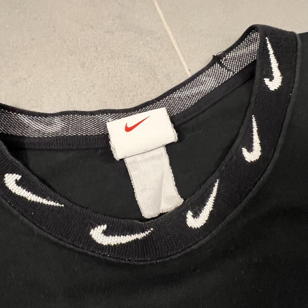 Nike × Stussy Stussy Nike Black Longsleeve Logo Collar Size US XL / EU 56 / 4 - 3 Thumbnail