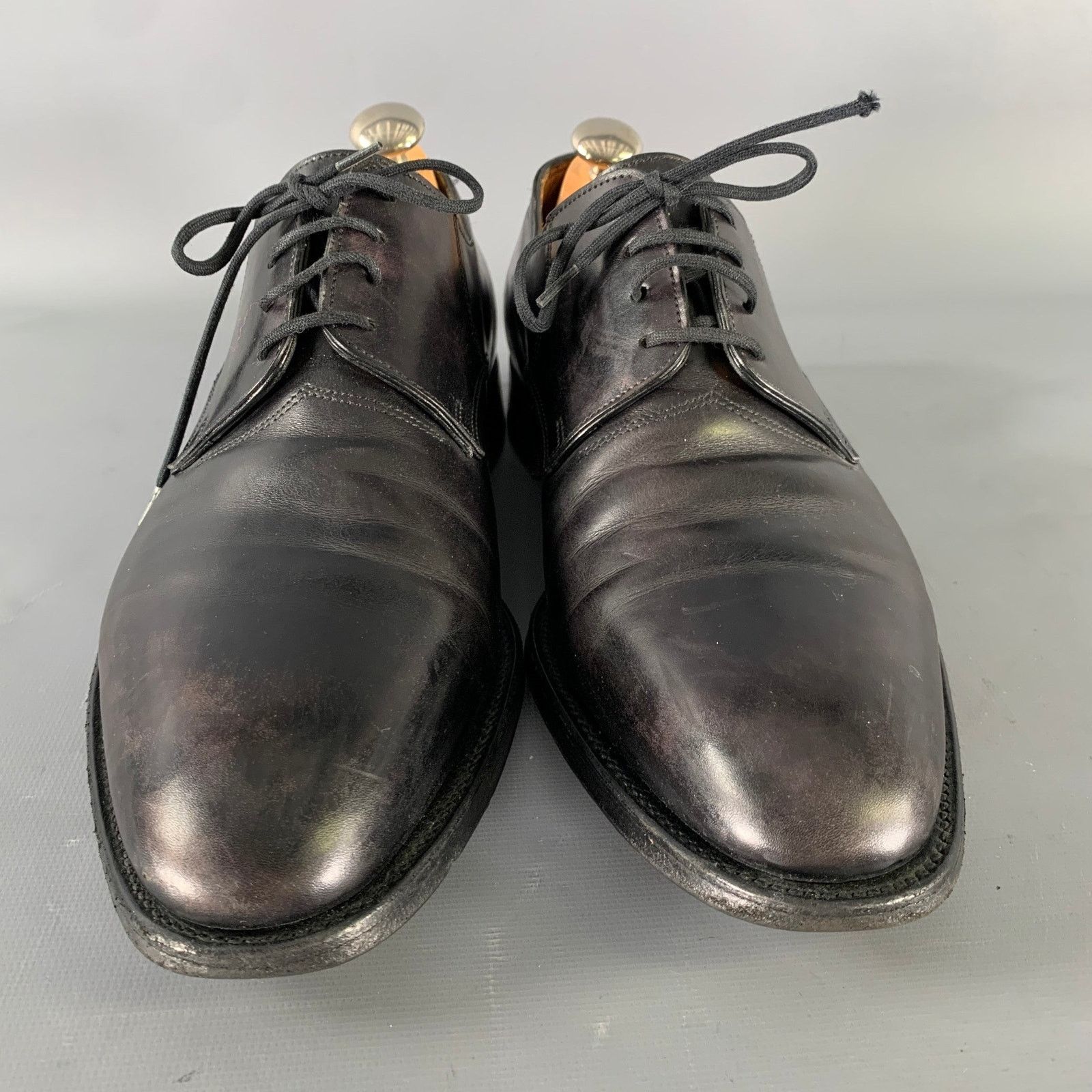 John Lobb JOHN LOBB Size 9 Black Leather Pointed Toe Lace Up Shoes Size US 9 / EU 42 - 4 Thumbnail