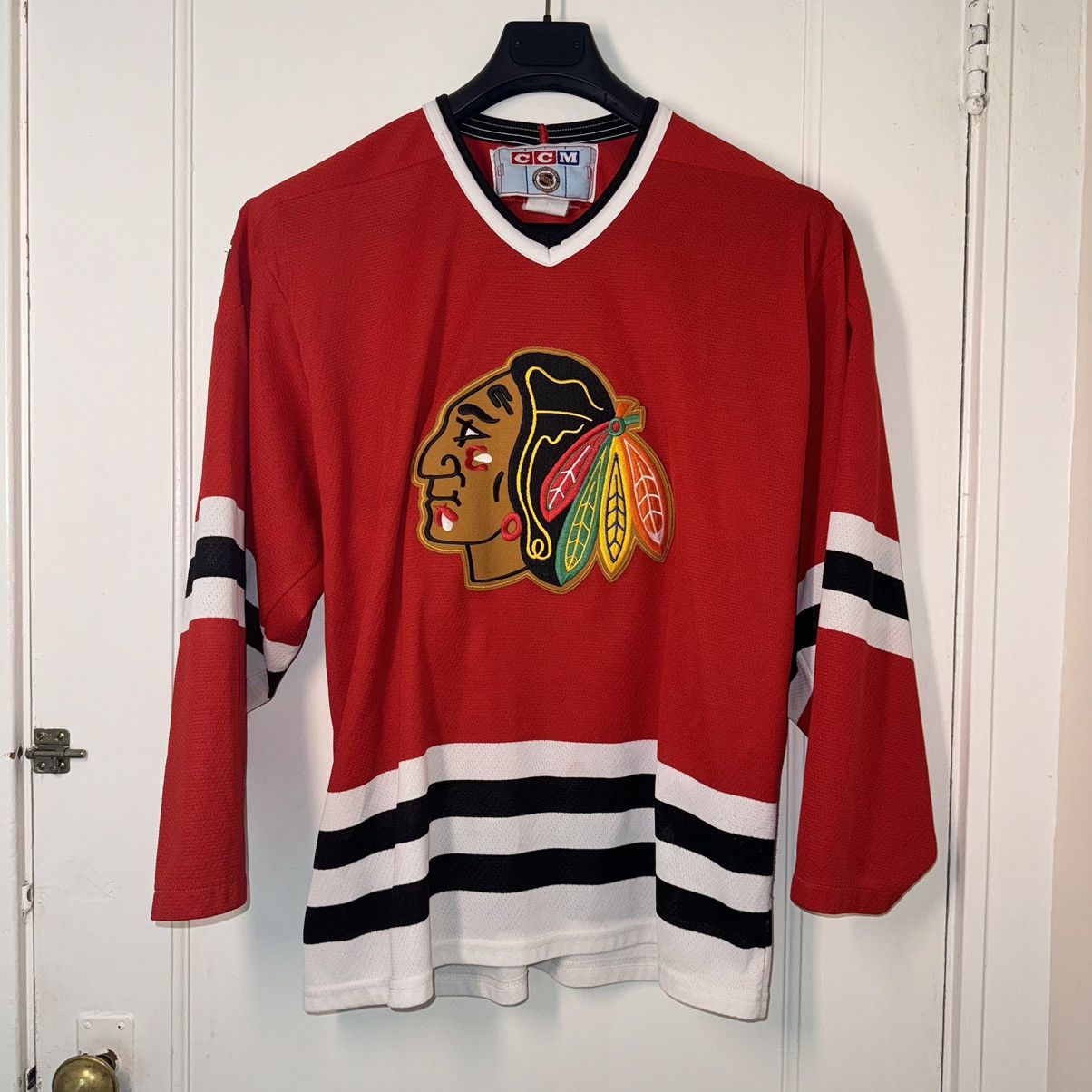 Ccm × Vintage Superb 80s Vintage Chicago Blackhawks Jersey Size US L / EU 52-54 / 3 - 2 Thumbnail