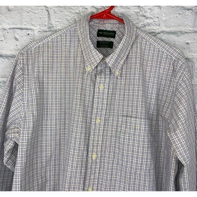 Dockers Dockers L premium 100% cotton perspiration guard checkerd bu Size US L / EU 52-54 / 3 - 5 Thumbnail