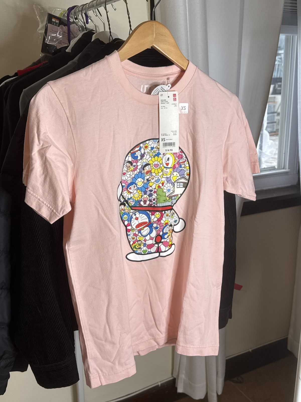 Takashi Murakami × Uniqlo UNIQLO Doraemon Murakami Mens XS Pink Graphic Tee Size US XS / EU 42 / 0 - 1 Thumbnail