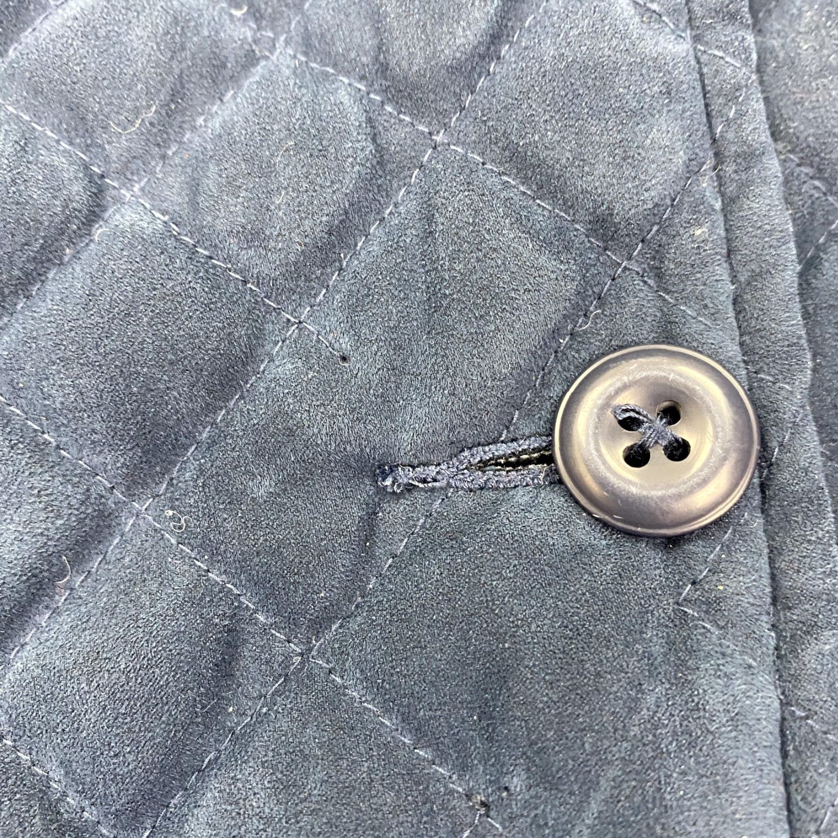 Vintage Cabelas Jacket Womens XL Navy Blue Quilted Button Front Nylon Lined Insulated Size XL / US 12-14 / IT 48-50 - 6 Thumbnail
