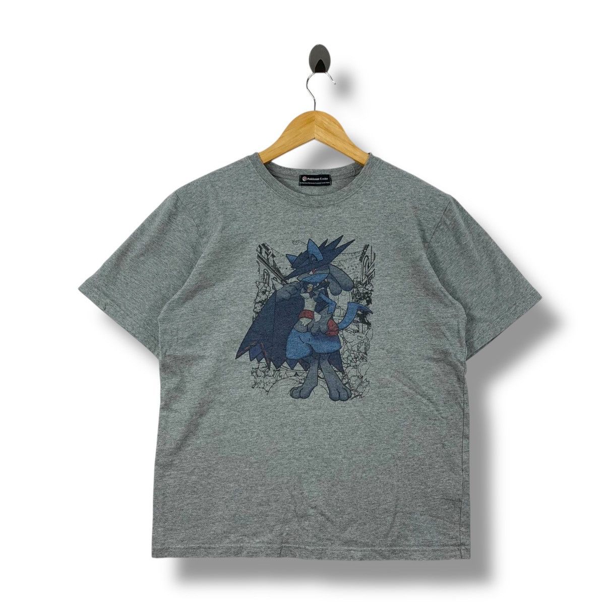 Pokemon Vintage POKEMON CENTER Lucario Cartoon Graphic Tee Shirt Size US M / EU 48-50 / 2 - 1 Thumbnail
