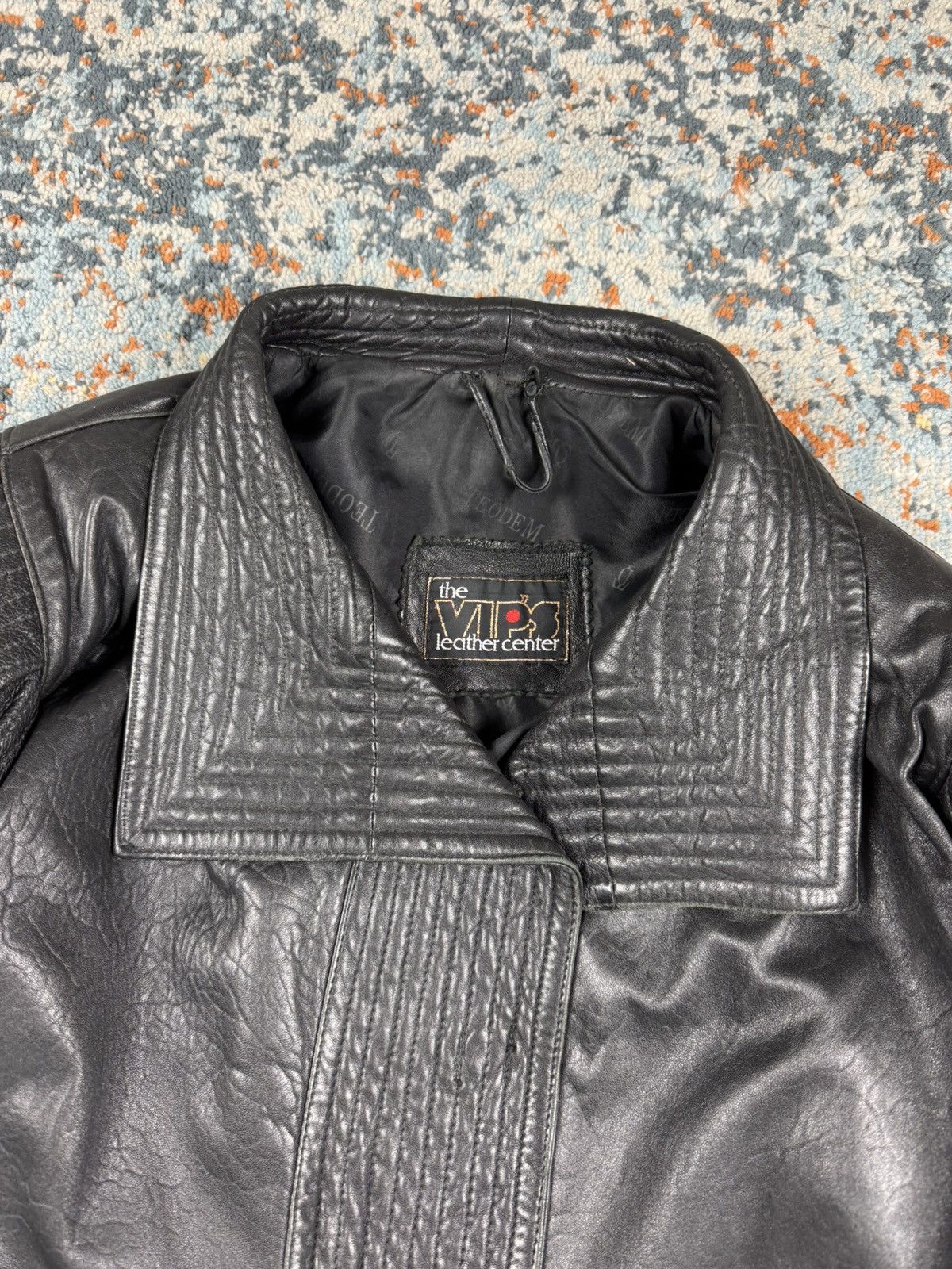 Japanese Brand × Vintage Vintage 90s crazy real leather avant garde design jacket Size M / US 6-8 / IT 42-44 - 10 Thumbnail