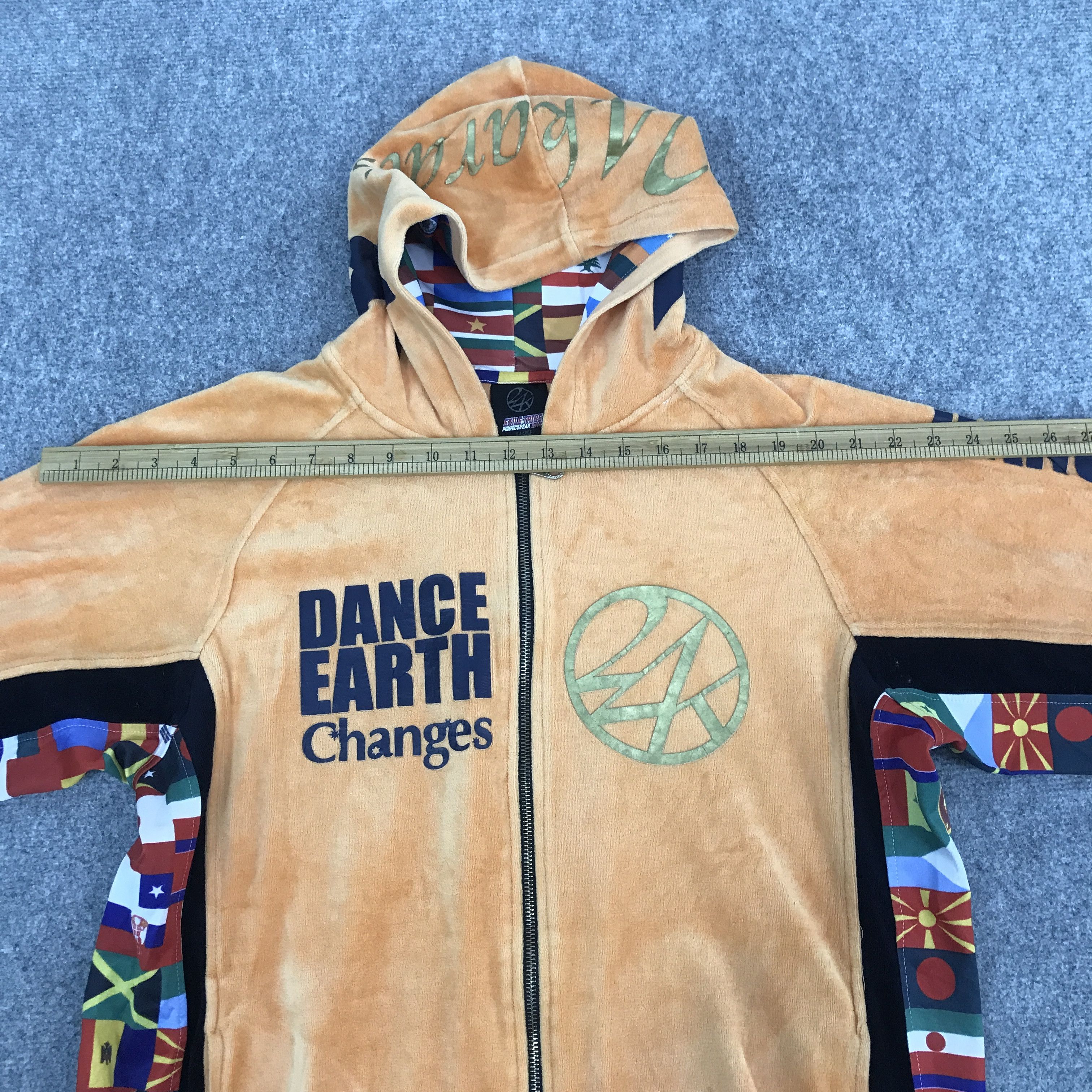 Japanese Brand 24K dance earth changes Zipper Jacket With Hoodie Size US M / EU 48-50 / 2 - 5 Thumbnail