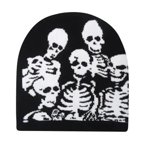 Other Black Beanies Print Skull Hat 2024 Size ONE SIZE - 1 Thumbnail