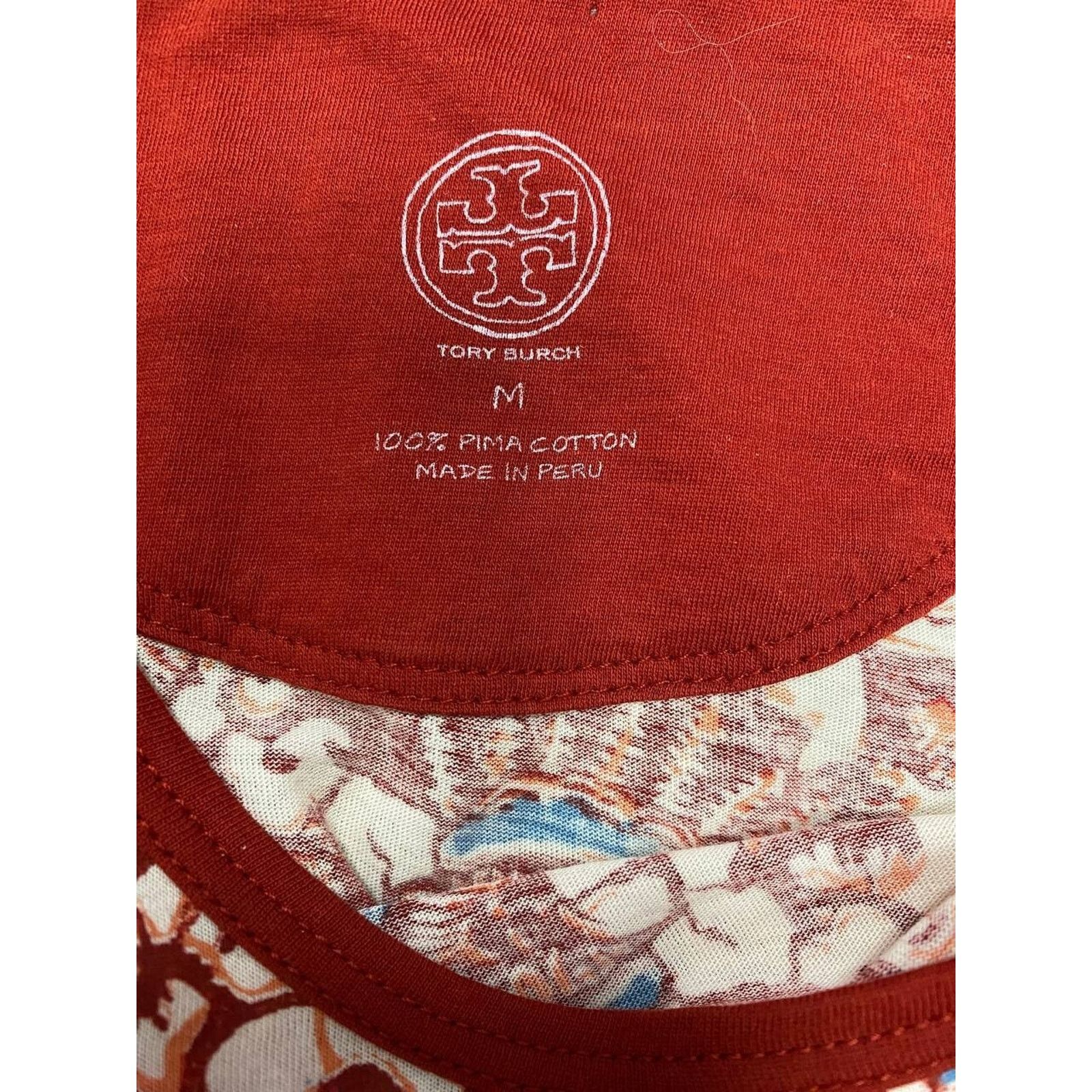 Tory Burch Tory Burch Floral Print Crew Neck top Pima Cotton M A001418 Size M / US 6-8 / IT 42-44 - 3 Thumbnail