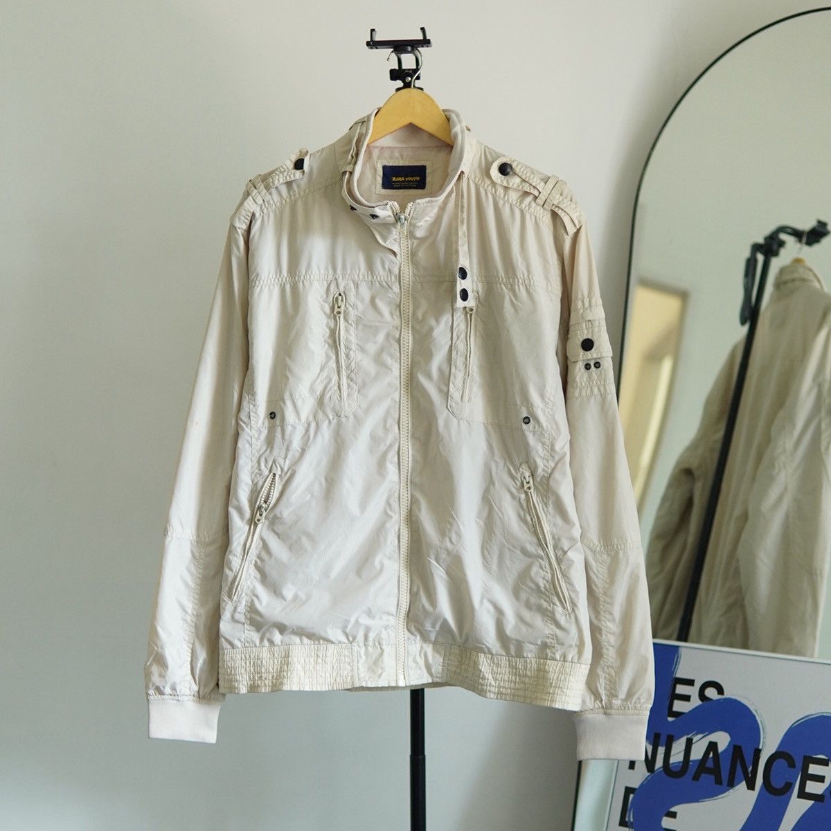 Hysteric Glamour Zara Youth Beige Utility Light Jacket Size US XL / EU 56 / 4 - 1 Thumbnail