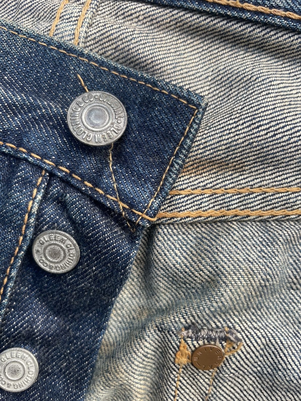 Japanese Brand × Vintage Vintage Gleem Selvedge Distresed Denim Size US 34 / EU 50 - 18 Thumbnail