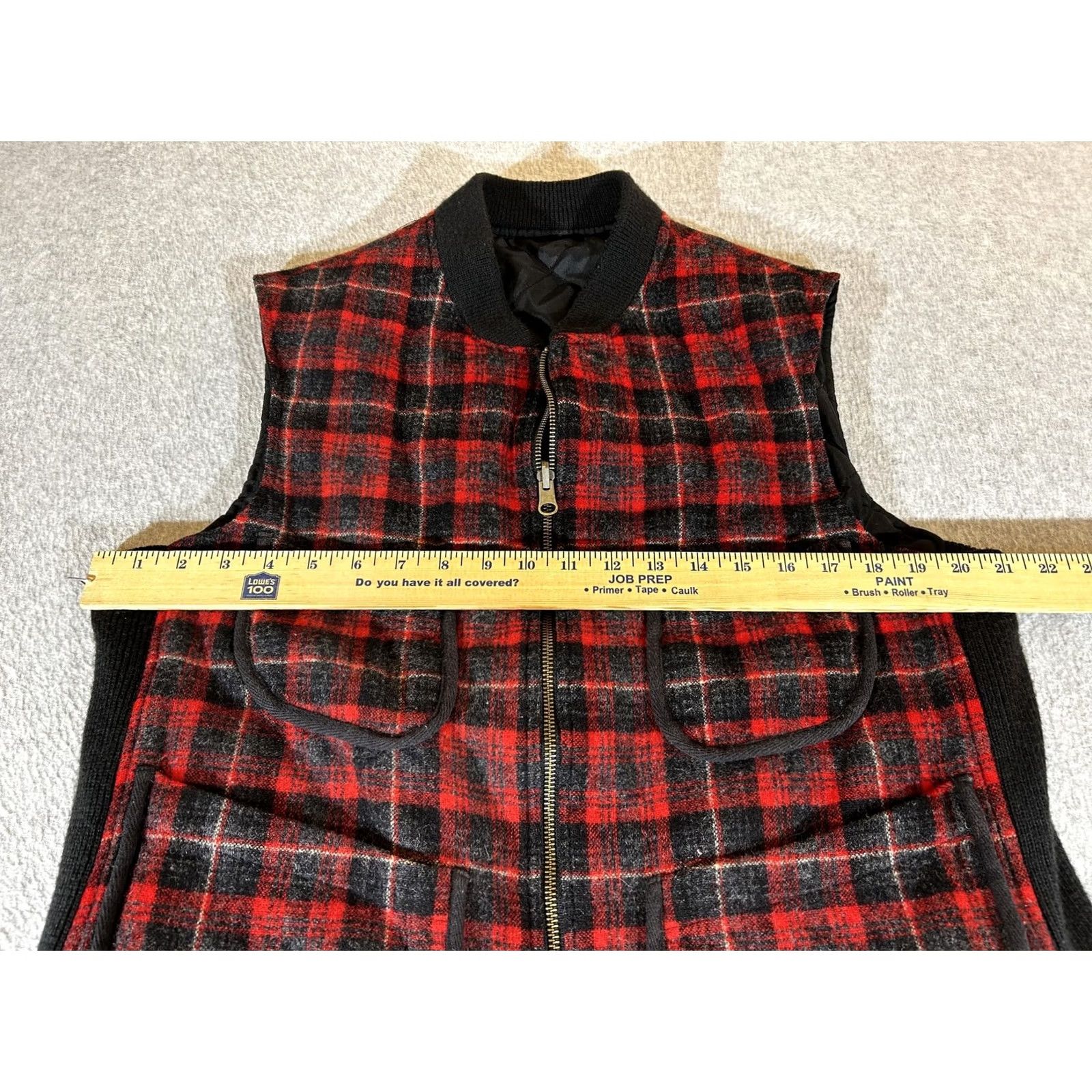 Polo Ralph Lauren Vintage Ralph Lauren Vest Mens Medium Red Plaid Wool Reversible Polo Sport 90s Size US M / EU 48-50 / 2 - 2 Thumbnail