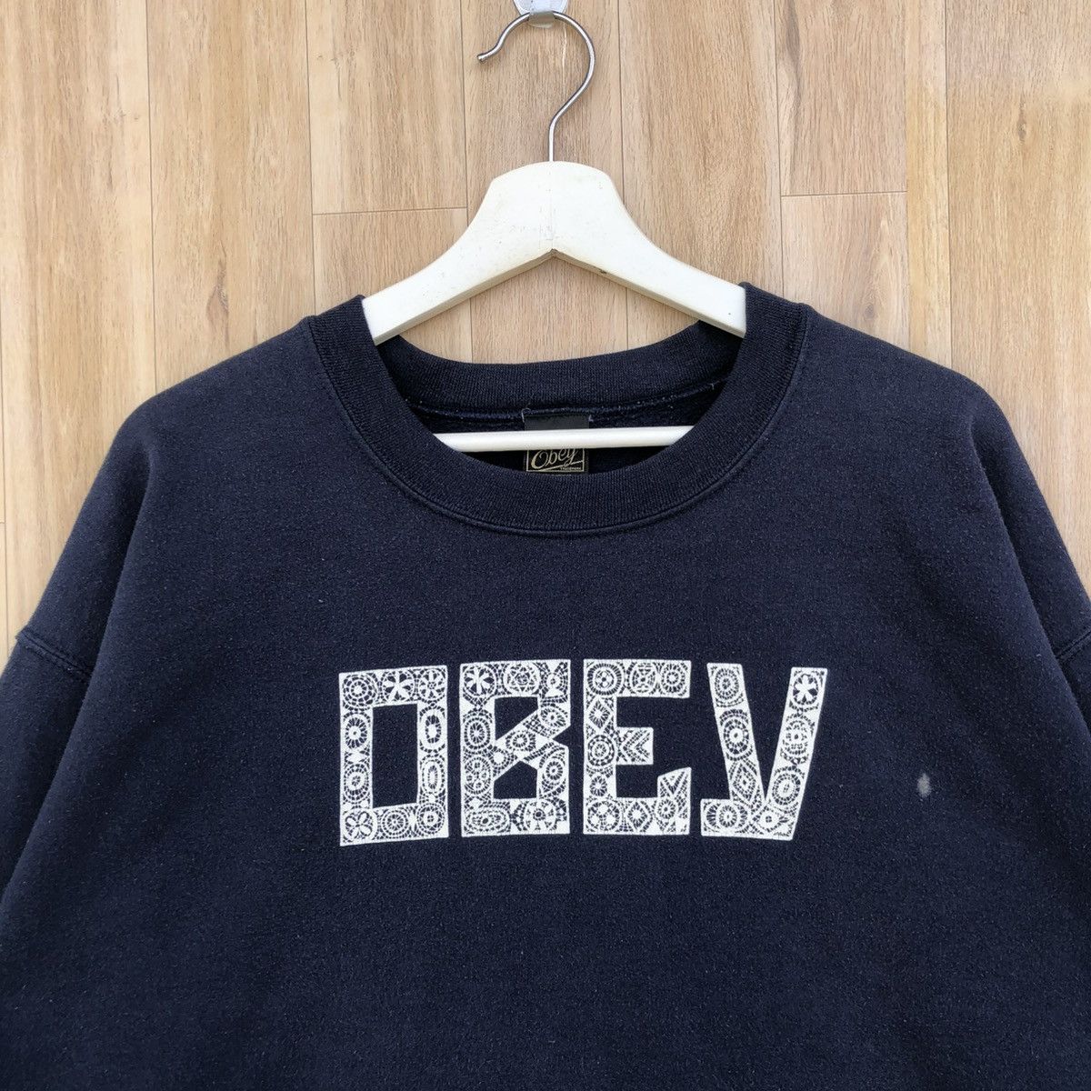 Obey Vintage Obey Sweatshirt Pullover Size US L / EU 52-54 / 3 - 3 Thumbnail