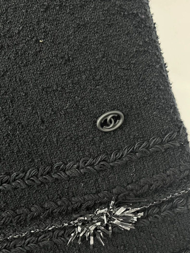 Chanel Chanel Black three-dimensional flower knitted dress Size XS / US 0-2 / IT 36-38 - 4 Thumbnail