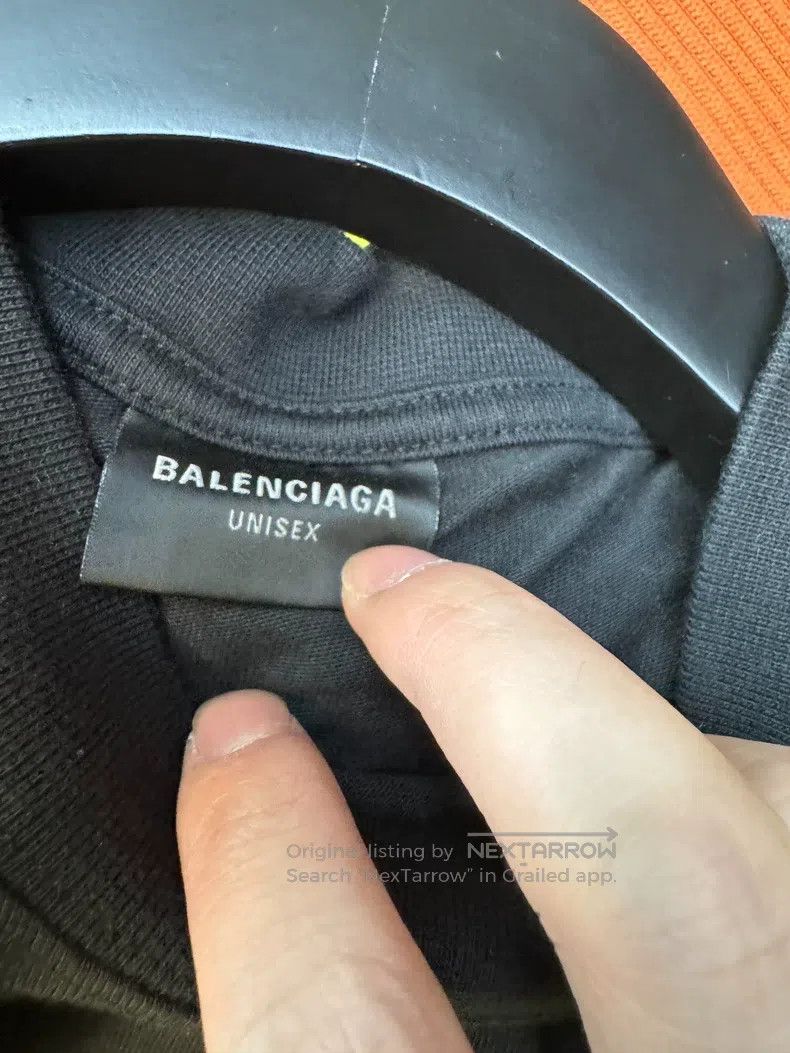 Balenciaga Balenciaga Patchwork Logo Printed Hooded Sweatshirt Loose Size US S / EU 44-46 / 1 - 4 Thumbnail
