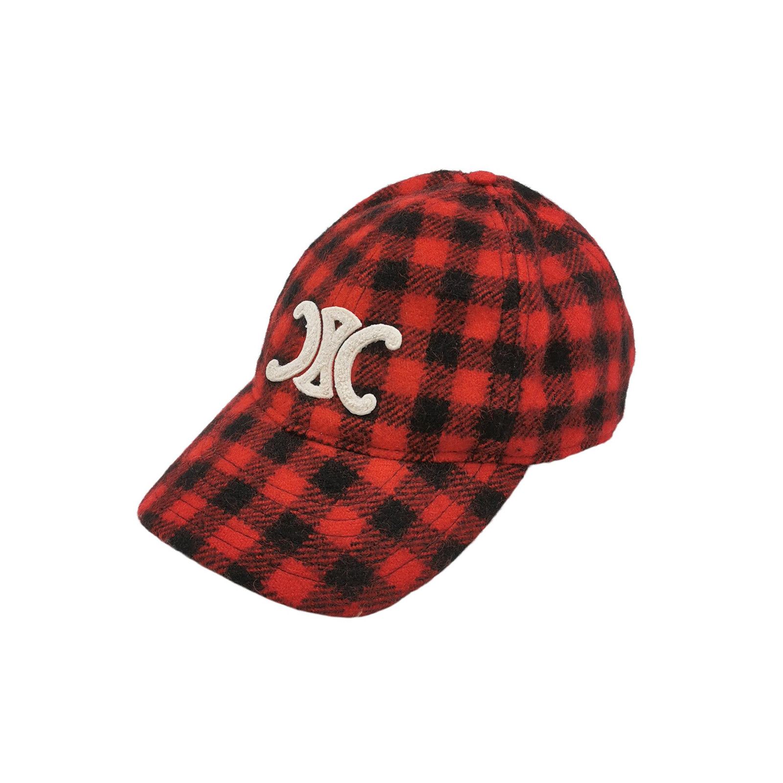 Celine Celine Plaid Triomphe Baseball Cap Size L Size ONE SIZE - 1 Thumbnail