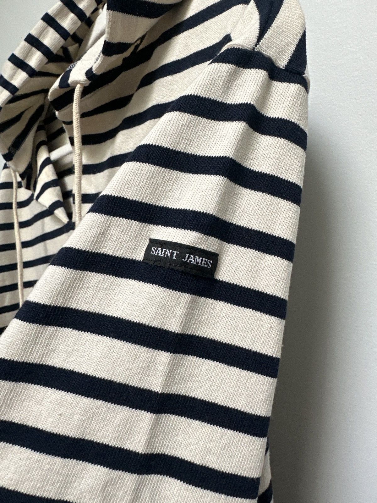 Saint James Navy Stripe Nautical Hoodie Size US S / EU 44-46 / 1 - 8 Thumbnail