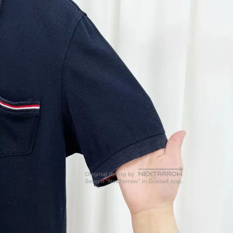 Thom Browne Thom Browne Summer Navy Cotton Striped Polo . Size US M / EU 48-50 / 2 - 4 Thumbnail