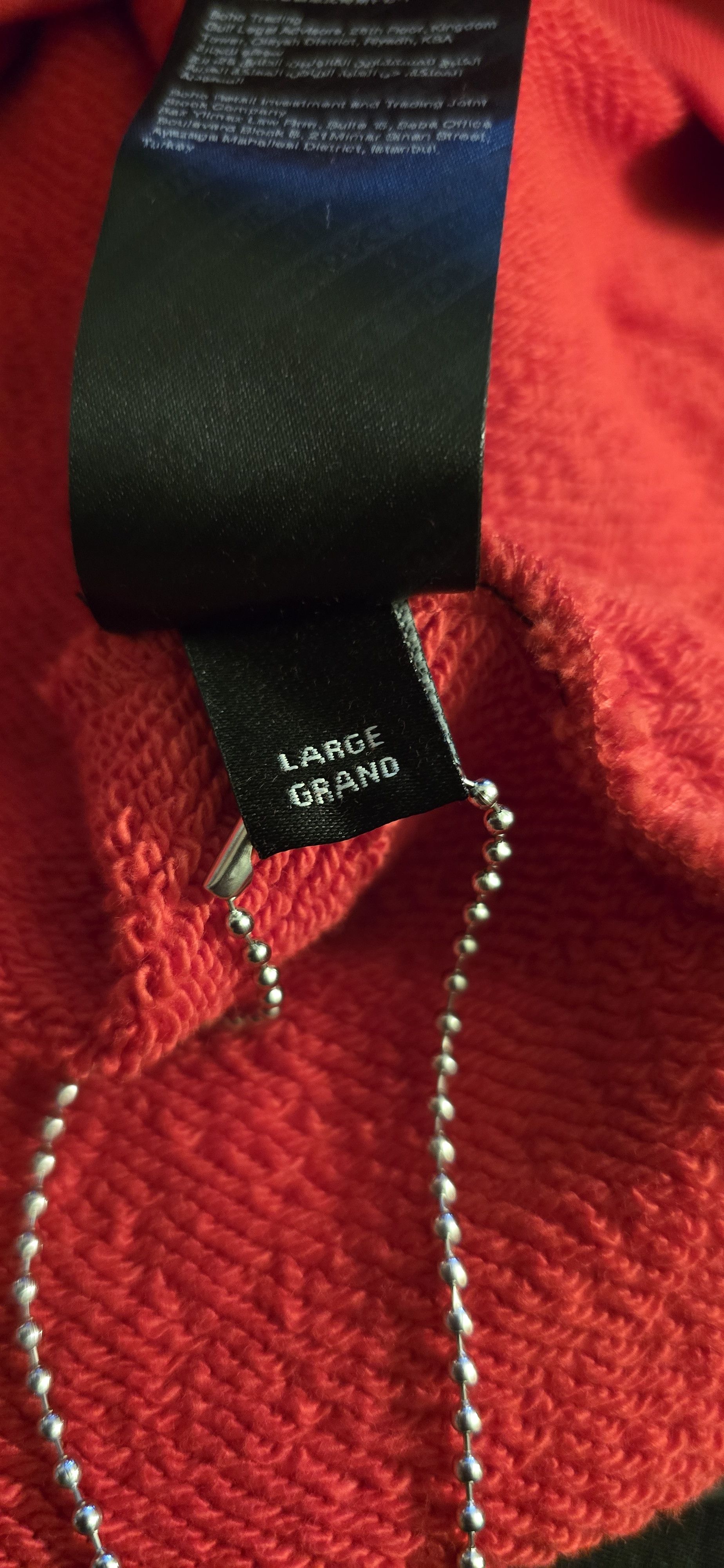 Amiri AMIRI BONES STACKED HOODIE RED SZ L Size US L / EU 52-54 / 3 - 17 Thumbnail