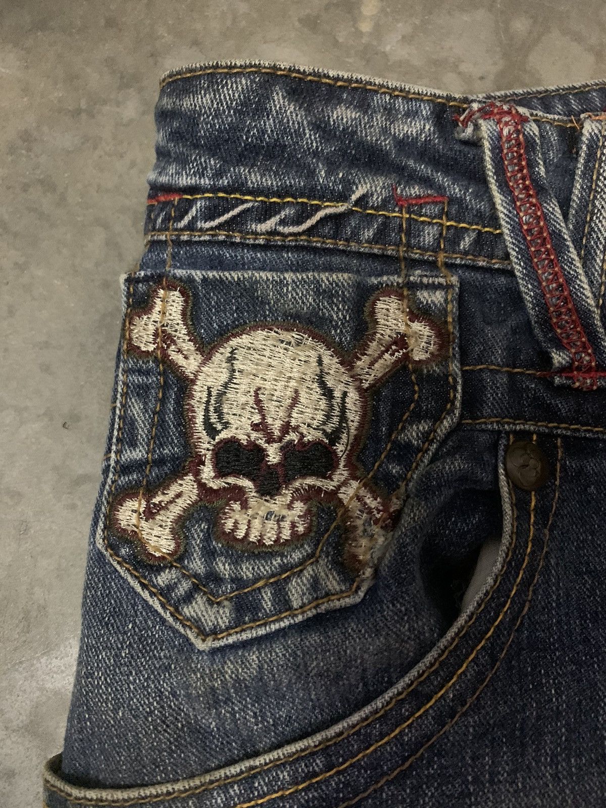 If Six Was Nine Original Jeans The World Freedom Flare Denim Jeans Size US 34 / EU 50 - 4 Thumbnail
