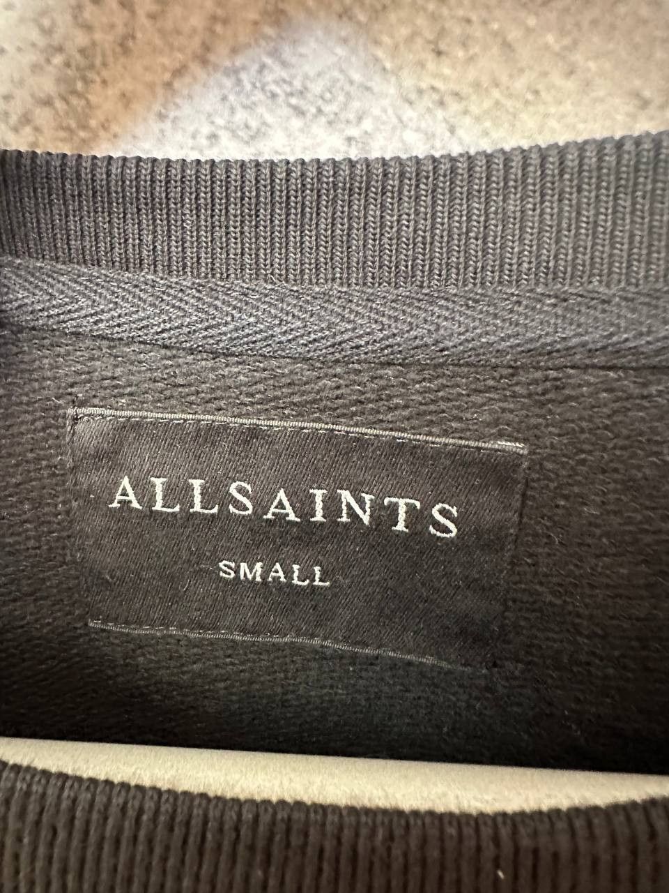 Allsaints ALLSAINTS Wilde Crew Black Sweatshirt LS Oversized Jumper Size US S / EU 44-46 / 1 - 11 Thumbnail