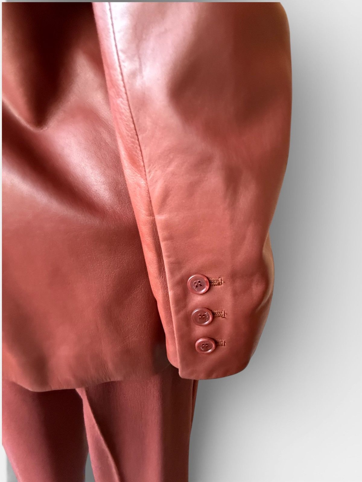 Yves Saint Laurent 70’s YSL Rive Gauche leather jacket + Wool trouser set 38 Size S / US 4 / IT 40 - 21 Thumbnail