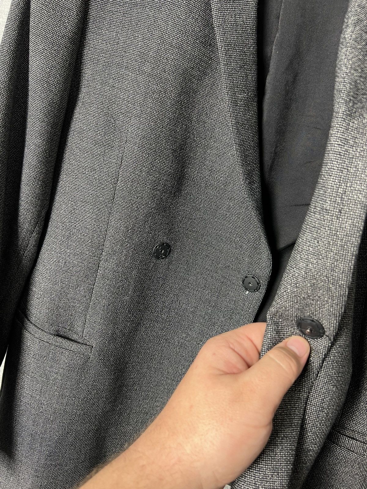 Emporio Armani Emporio Armani Runway Wool Mix Single Breasted Blazer Jacket Size 38R - 6 Thumbnail