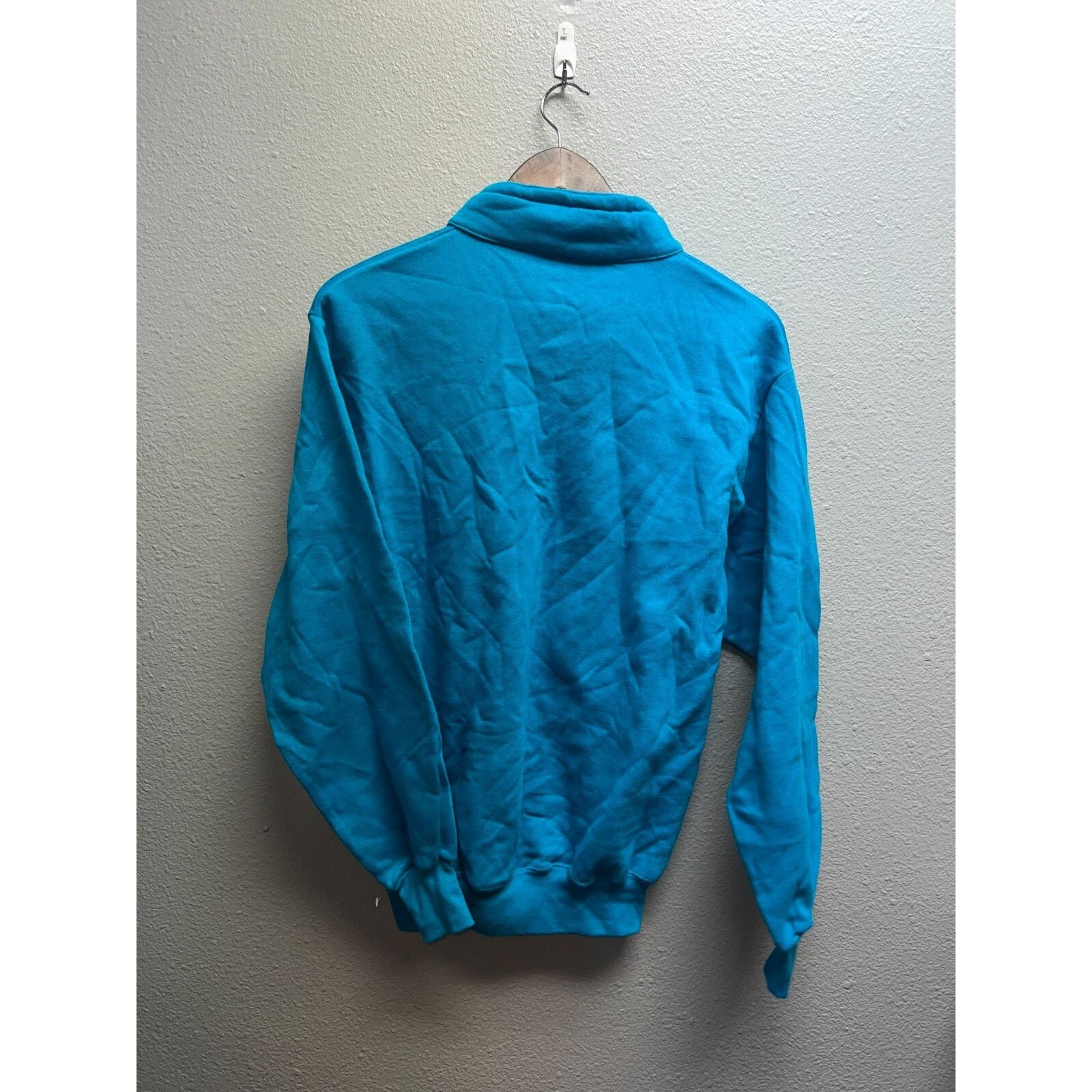 Jerzees Vintage Montana Sweatshirt 1/4 Zip Blue Crewneck 90s M Size US M / EU 48-50 / 2 - 8 Thumbnail