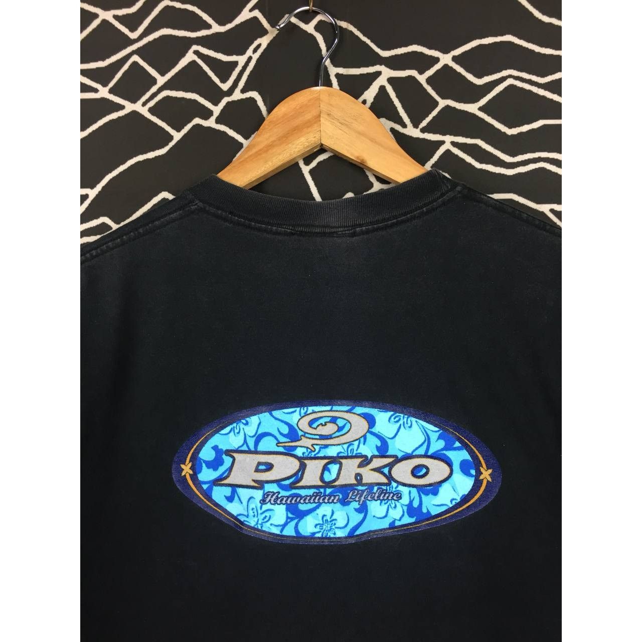 Vintage Vtg 90s Piko Hawaiian Lifeline Logo Made In Usa Tee Size US M / EU 48-50 / 2 - 3 Thumbnail